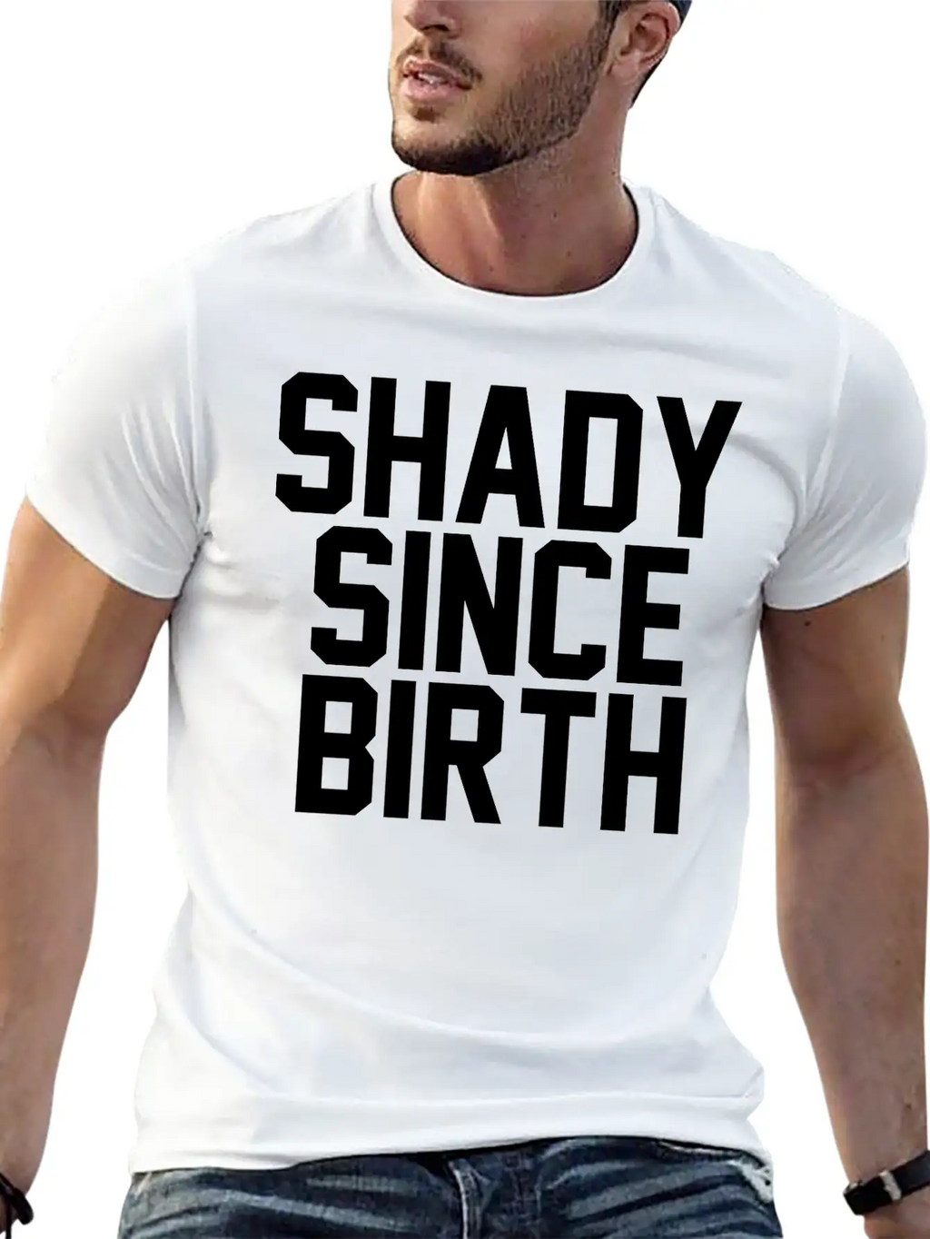 Shady Since Birth Unisex Casual T-Shirt – Clean Design For Daily Comfort