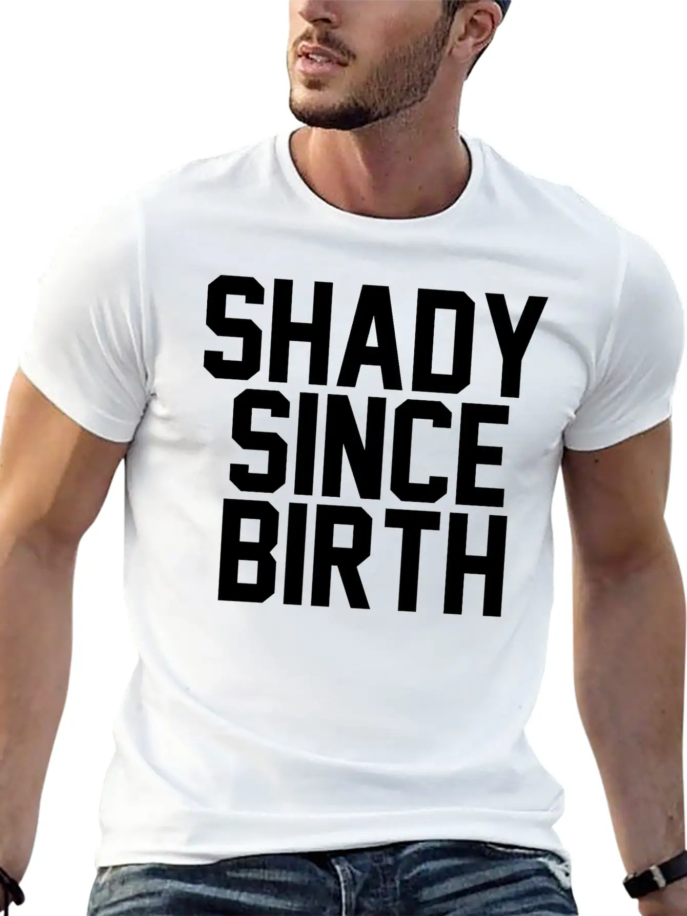 Shady Since Birth Unisex Casual T-Shirt – Clean Design For Daily Comfort