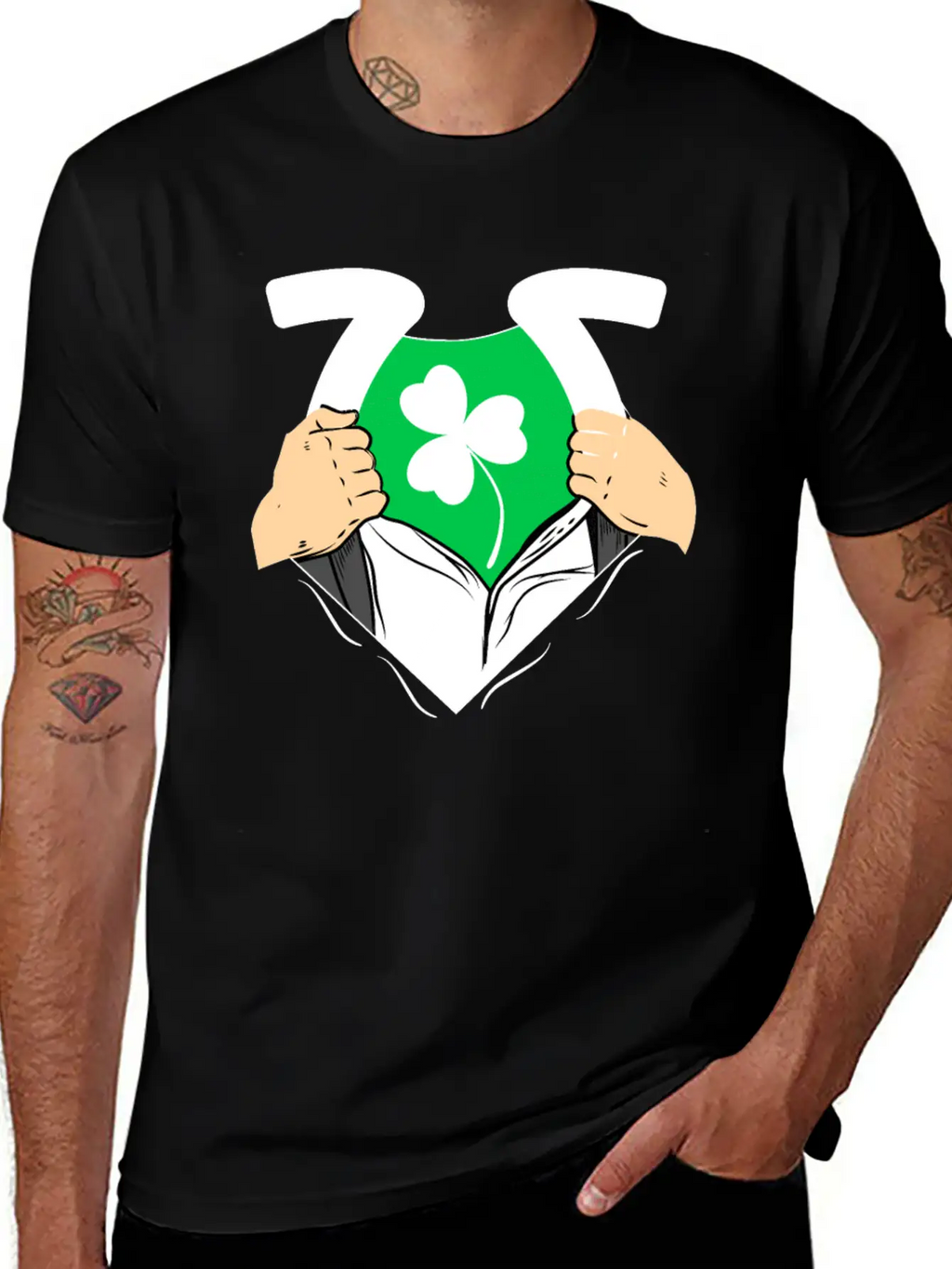 Shamrock Leaf Clover Unisex Casual T-Shirt – Clean Design For Daily Comfort
