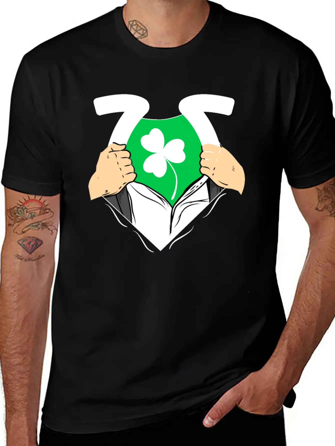 Shamrock Leaf Clover Unisex Casual T-Shirt – Clean Design For Daily Comfort