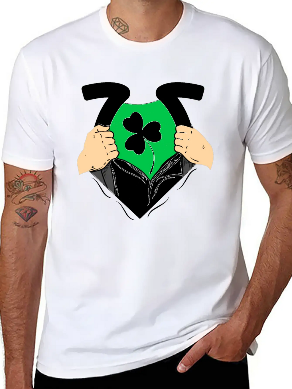 Shamrock Leaf Clover Unisex Casual T-Shirt – Clean Design For Daily Comfort