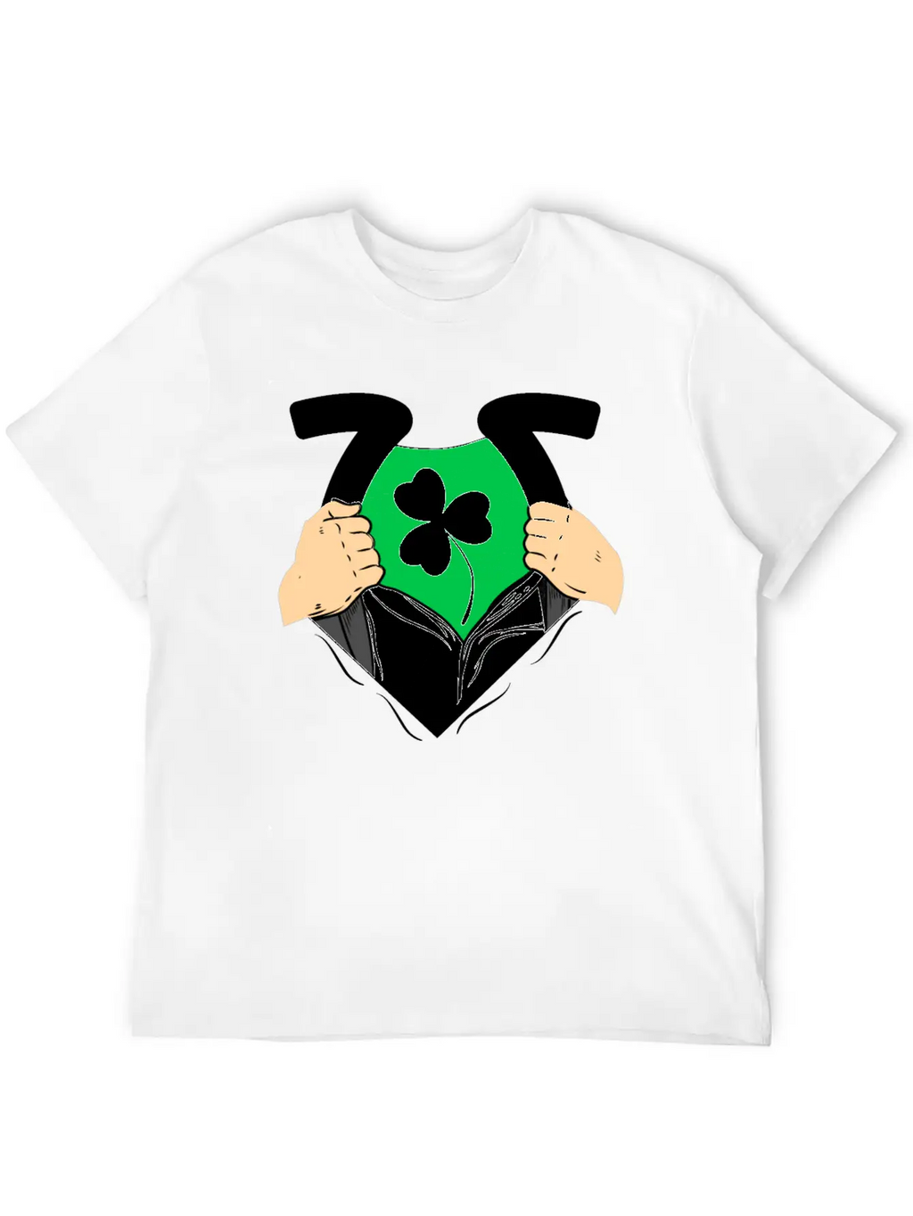 Shamrock Leaf Clover Unisex Casual T-Shirt – Clean Design For Daily Comfort