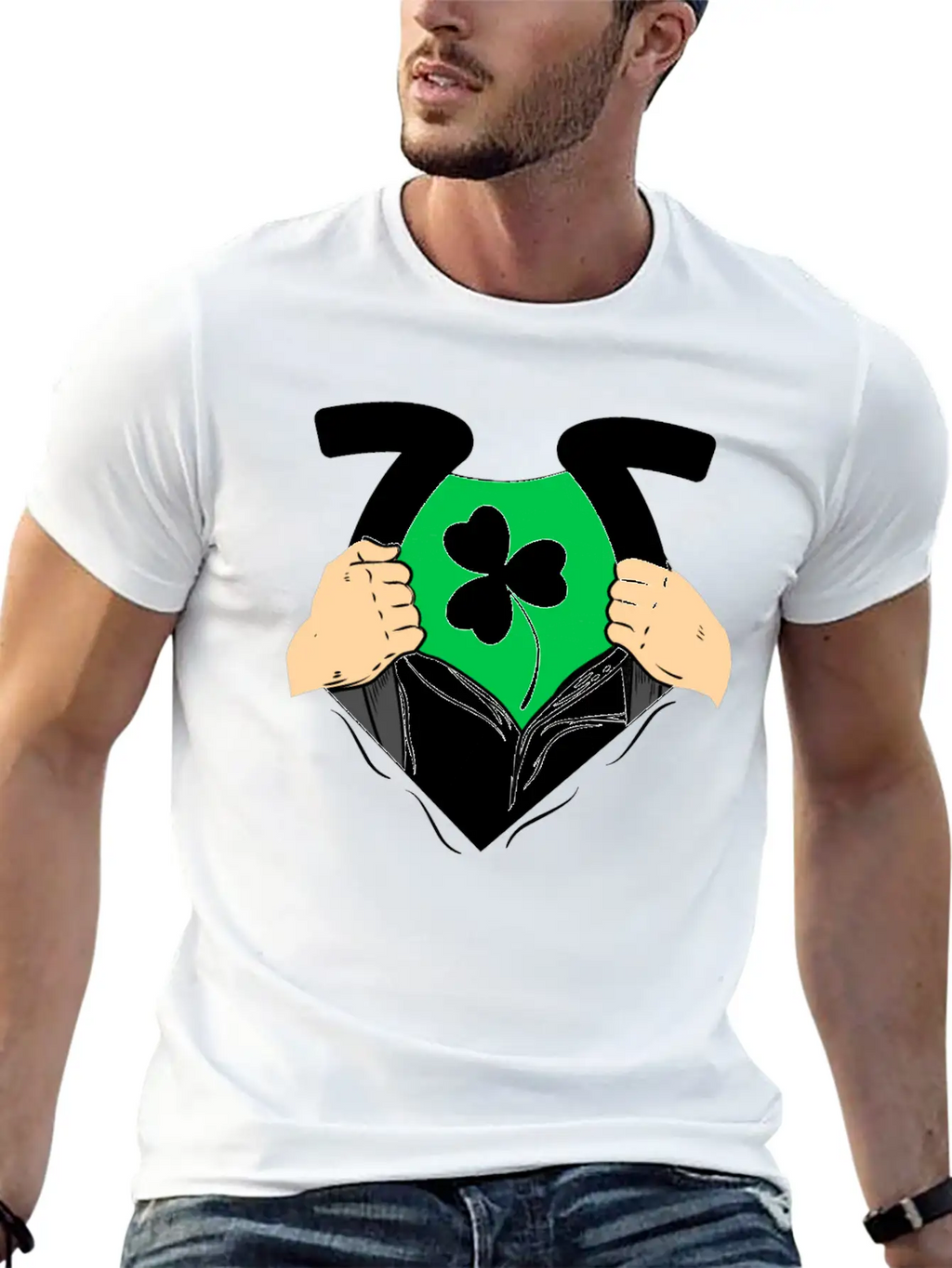Shamrock Leaf Clover Unisex Casual T-Shirt – Clean Design For Daily Comfort