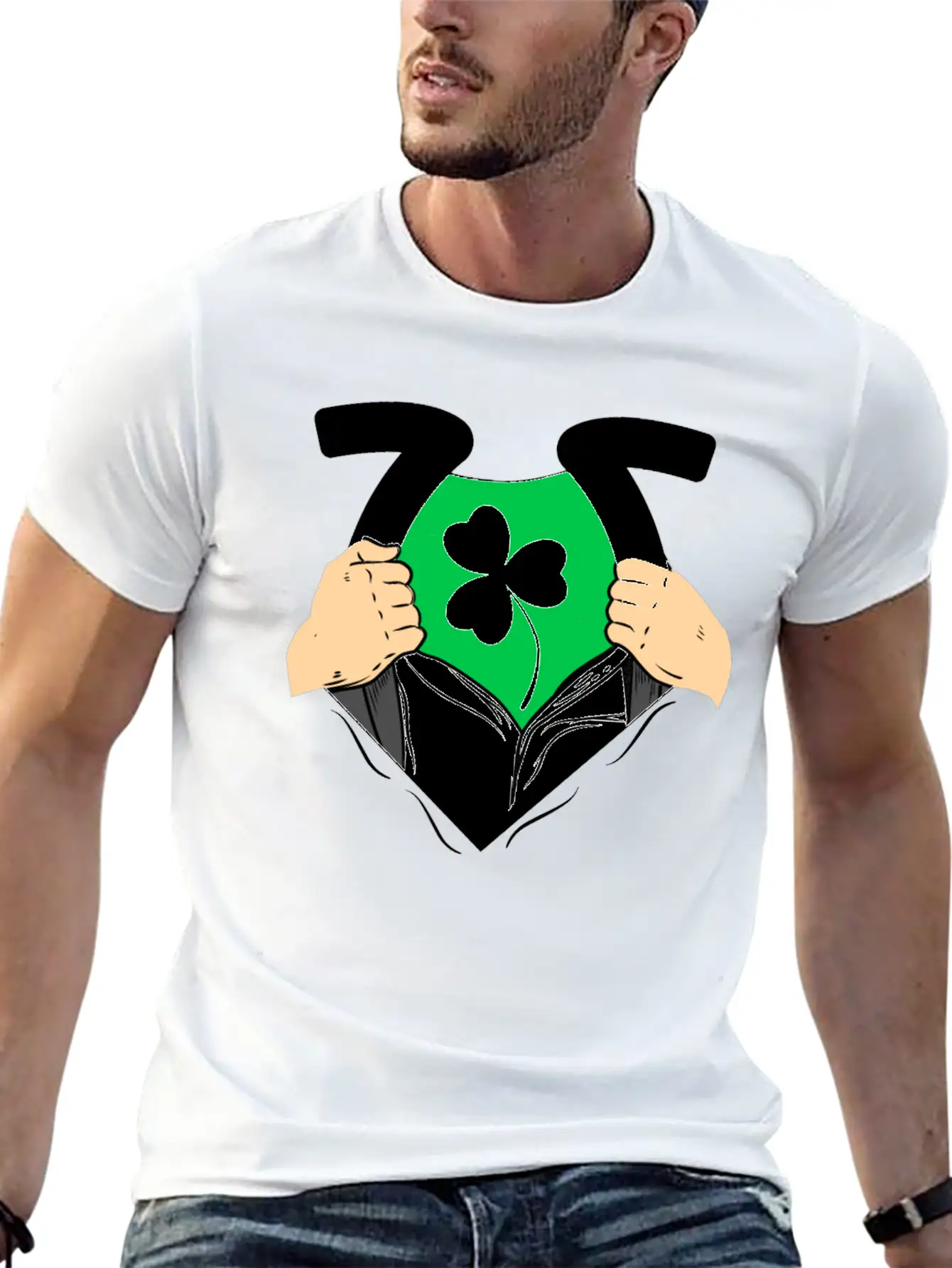 Shamrock Leaf Clover Unisex Casual T-Shirt – Clean Design For Daily Comfort