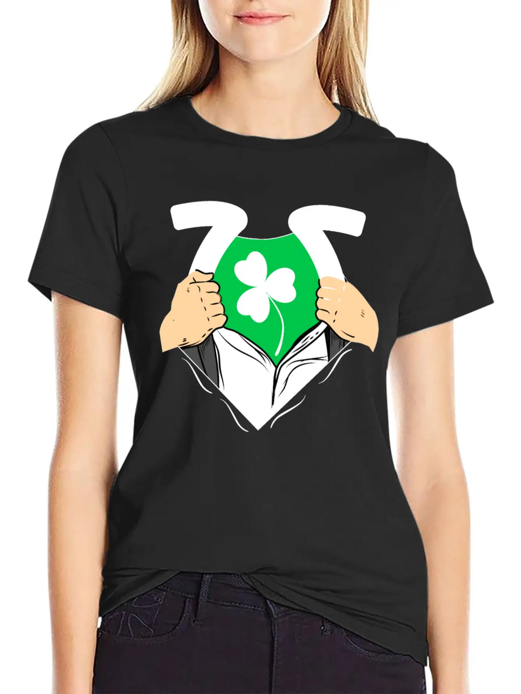 Shamrock Leaf Clover Unisex Casual T-Shirt – Clean Design For Daily Comfort