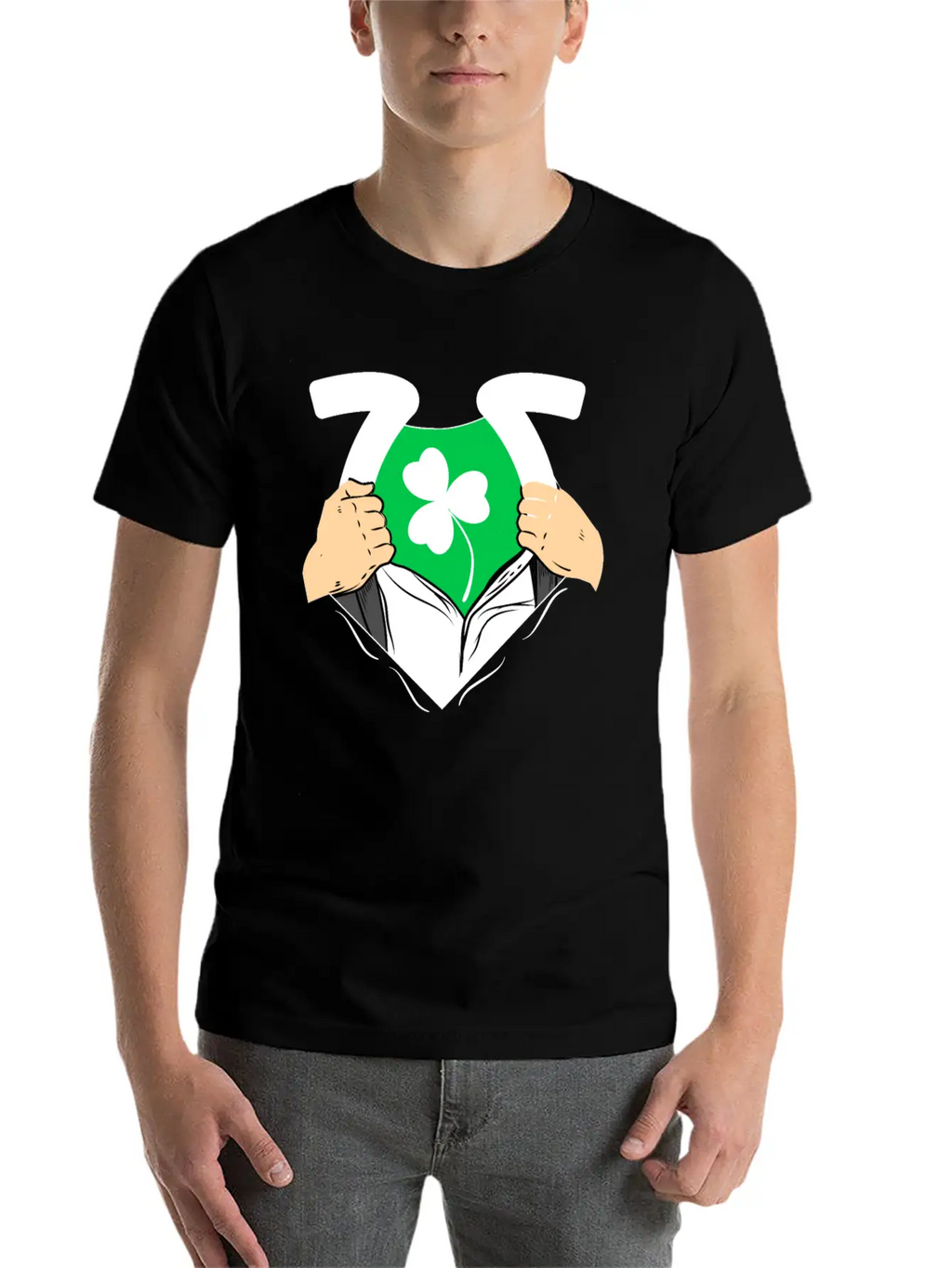 Shamrock Leaf Clover Unisex Casual T-Shirt – Clean Design For Daily Comfort