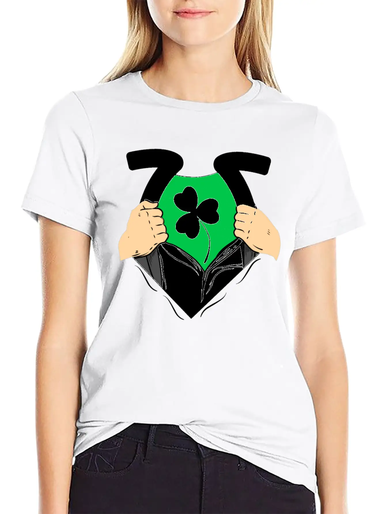 Shamrock Leaf Clover Unisex Casual T-Shirt – Clean Design For Daily Comfort