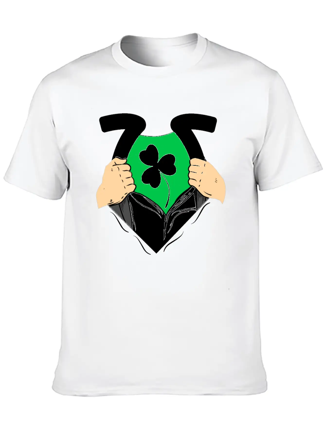 Shamrock Leaf Clover Unisex Casual T-Shirt – Clean Design For Daily Comfort