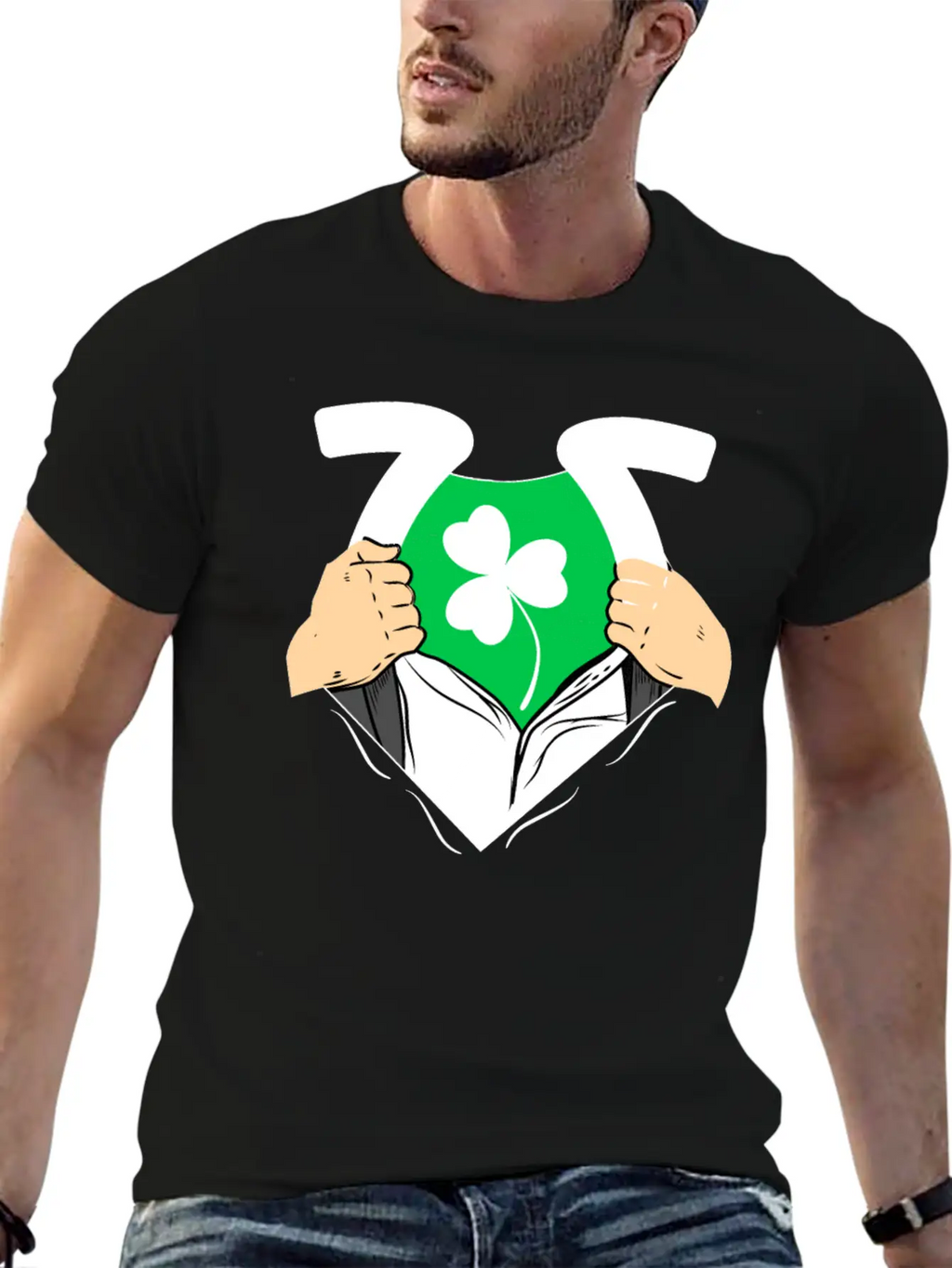 Shamrock Leaf Clover Unisex Casual T-Shirt – Clean Design For Daily Comfort