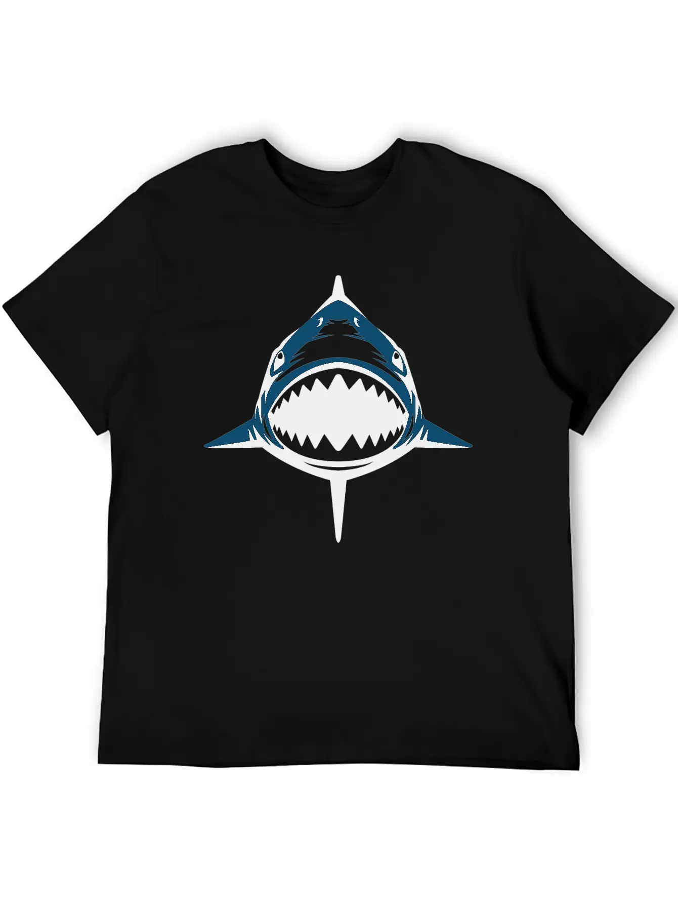 (shark) Breathable Soft Cotton T-Shirt – Timeless Casual Look
