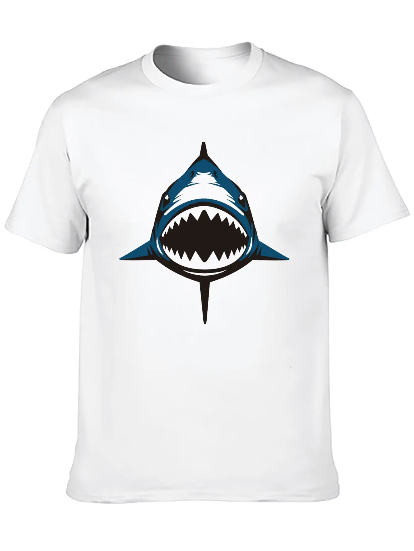 (shark) Breathable Soft Cotton T-Shirt – Timeless Casual Look