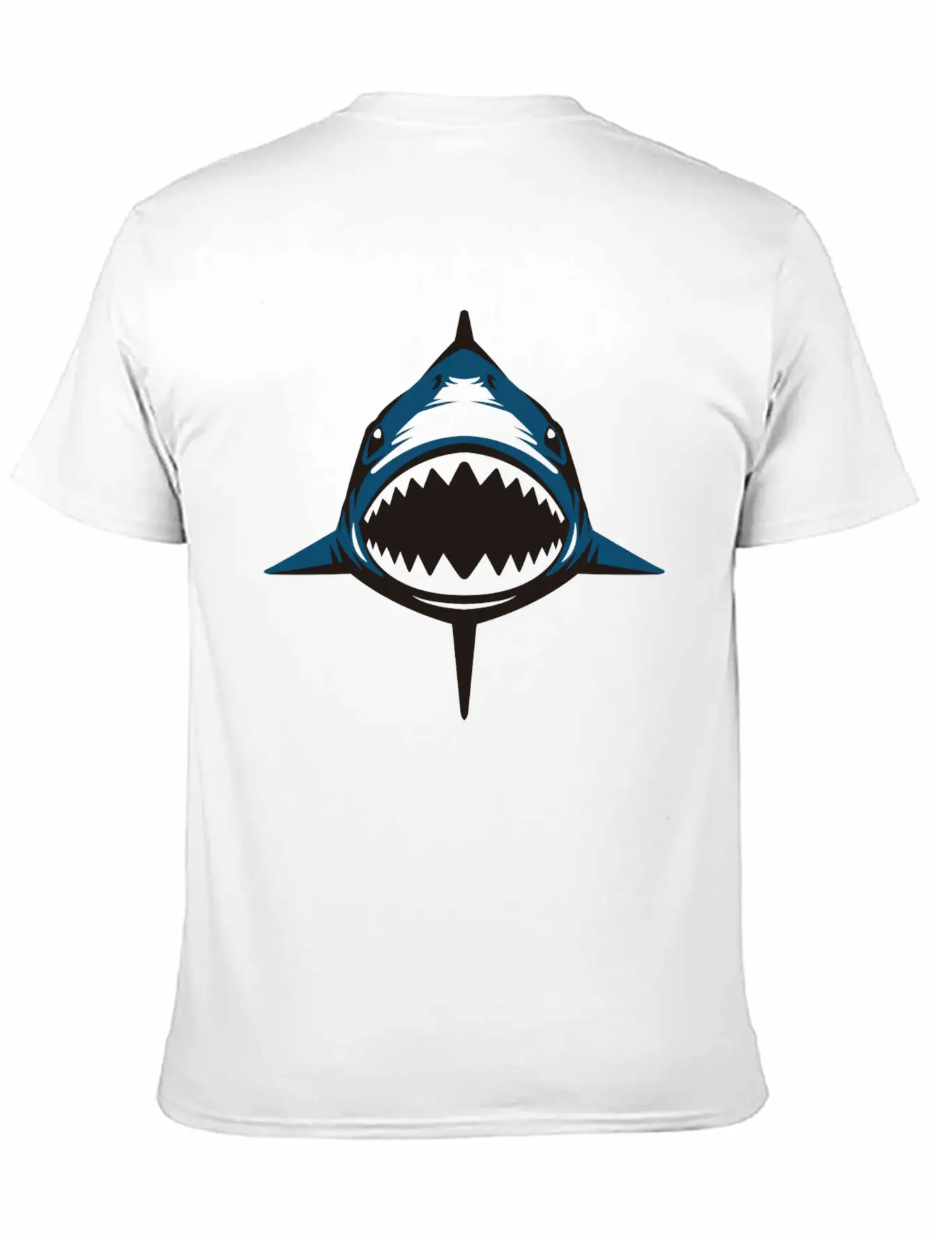 (shark) Breathable Soft Cotton T-Shirt – Timeless Casual Look