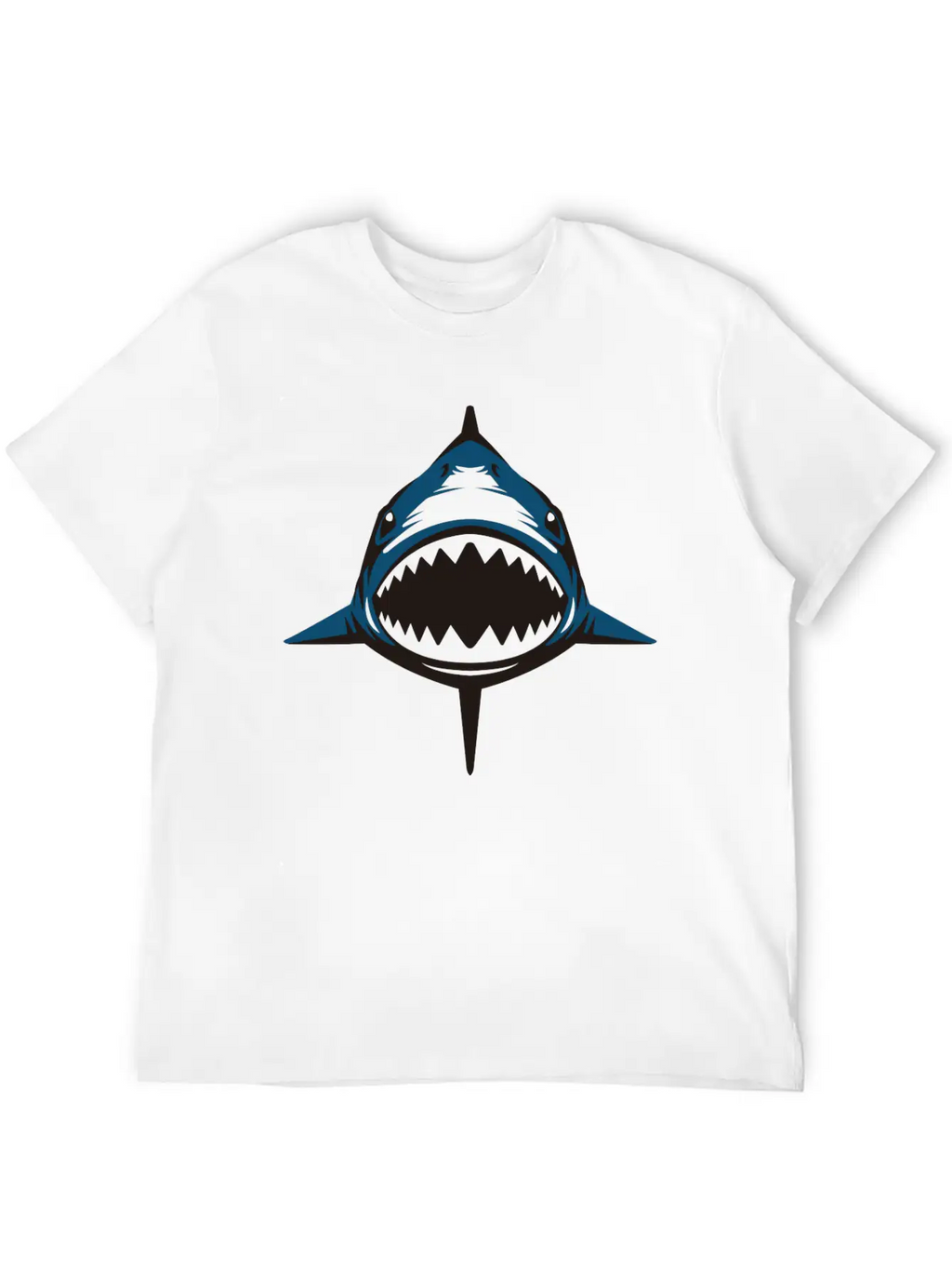 (shark) Breathable Soft Cotton T-Shirt – Timeless Casual Look