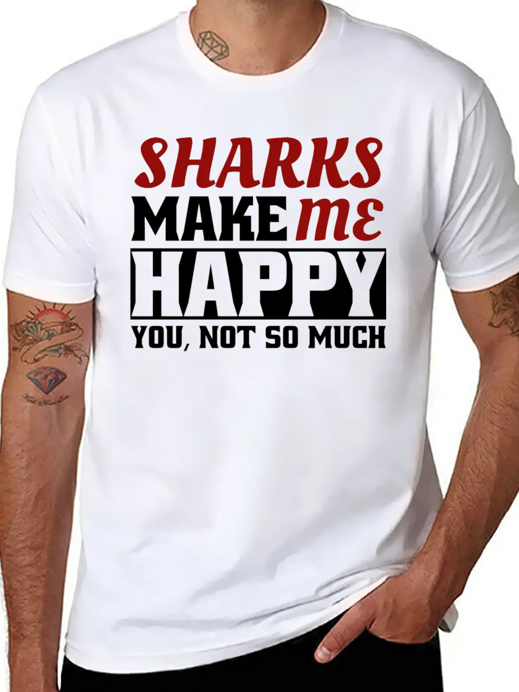 Shark Classic Fit Graphic Tee For Daily Comfort – Unisex Cotton Shirt