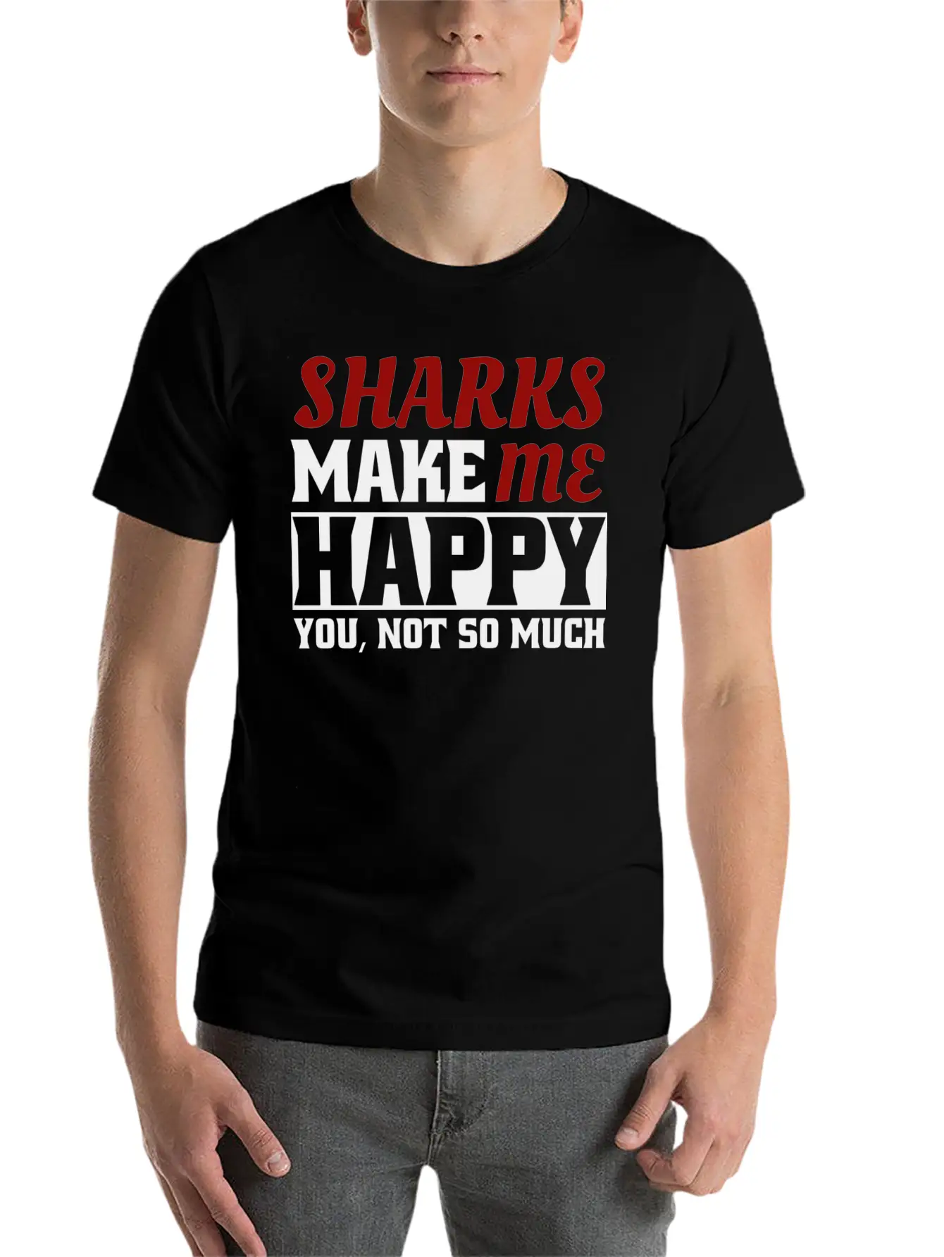 Shark Classic Fit Graphic Tee For Daily Comfort – Unisex Cotton Shirt