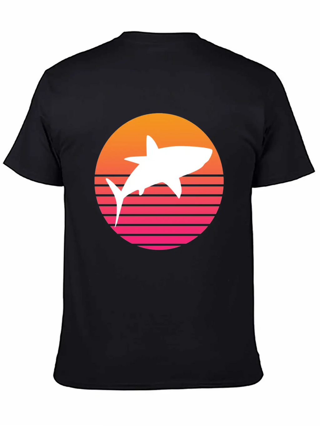 Shark Retro Shark Save The Sharks Unisex Short Sleeve Soft Cotton T-Shirt – Casual Everyday Wear