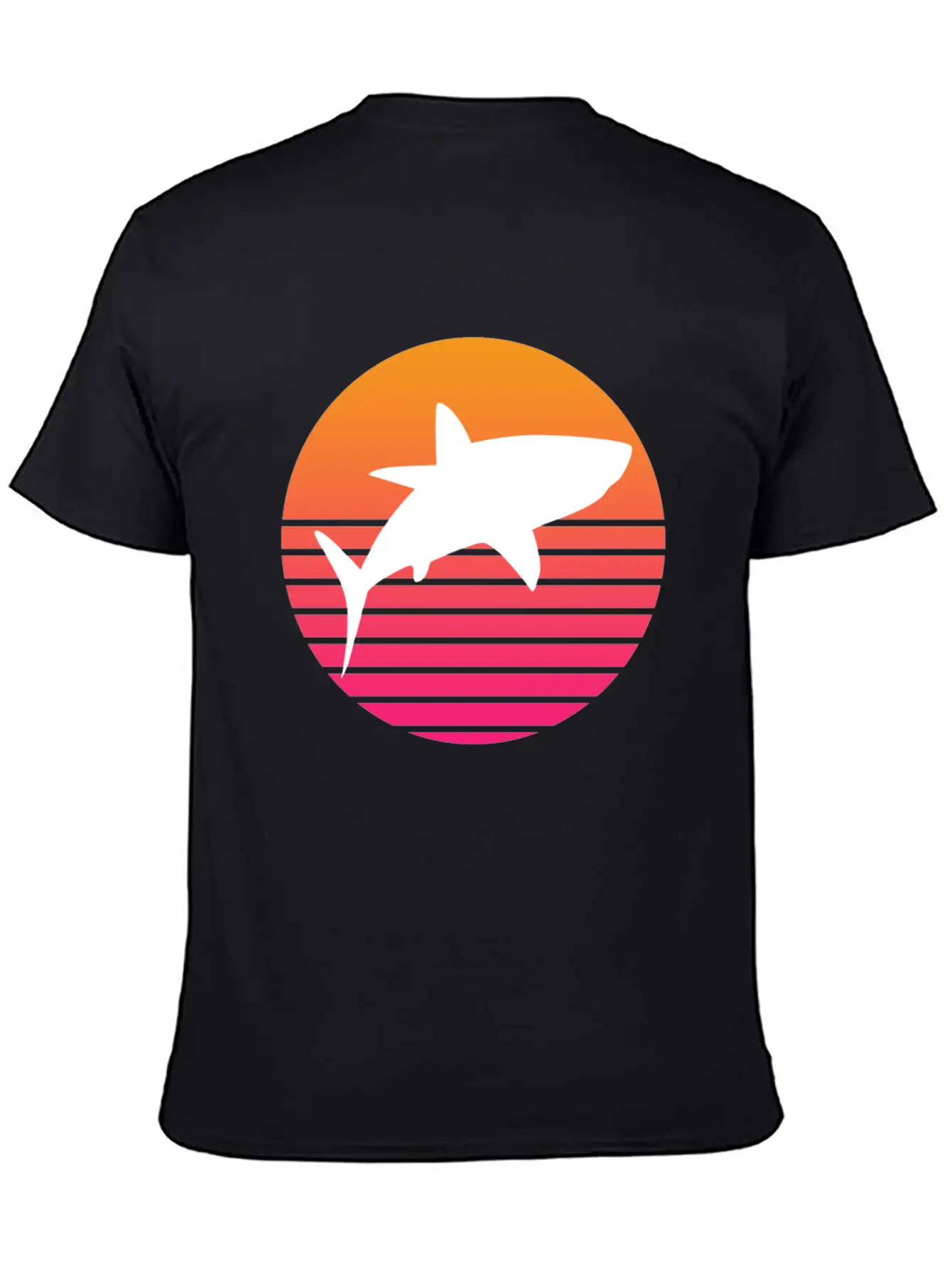 Shark Retro Shark Save The Sharks Unisex Short Sleeve Soft Cotton T-Shirt – Casual Everyday Wear