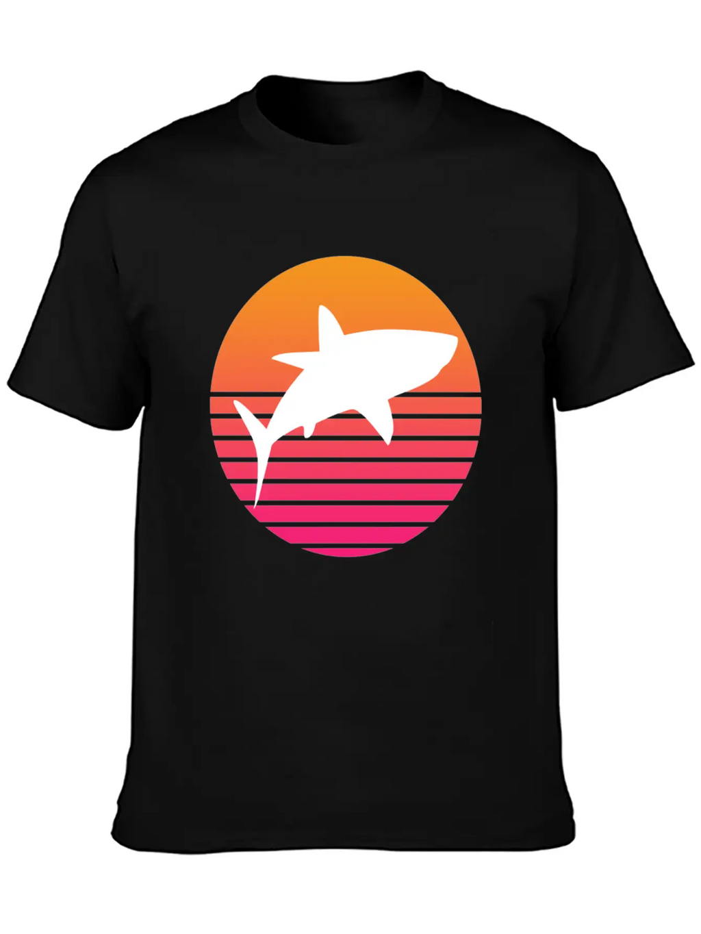 Shark Retro Shark Save The Sharks Unisex Short Sleeve Soft Cotton T-Shirt – Casual Everyday Wear