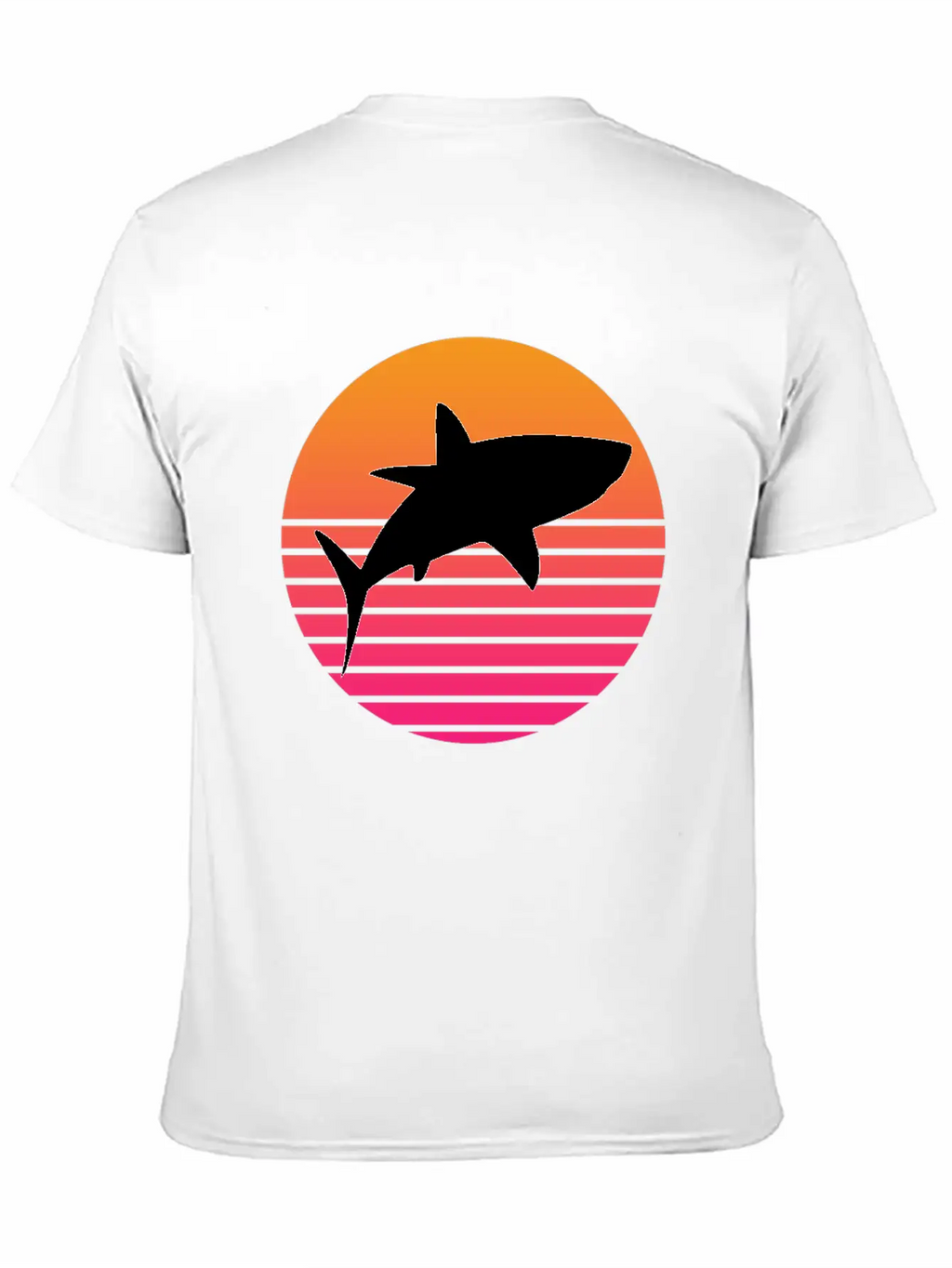 Shark Retro Shark Save The Sharks Unisex Short Sleeve Soft Cotton T-Shirt – Casual Everyday Wear