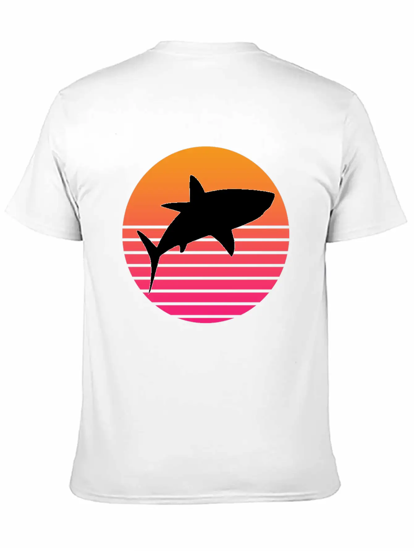 Shark Retro Shark Save The Sharks Unisex Short Sleeve Soft Cotton T-Shirt – Casual Everyday Wear