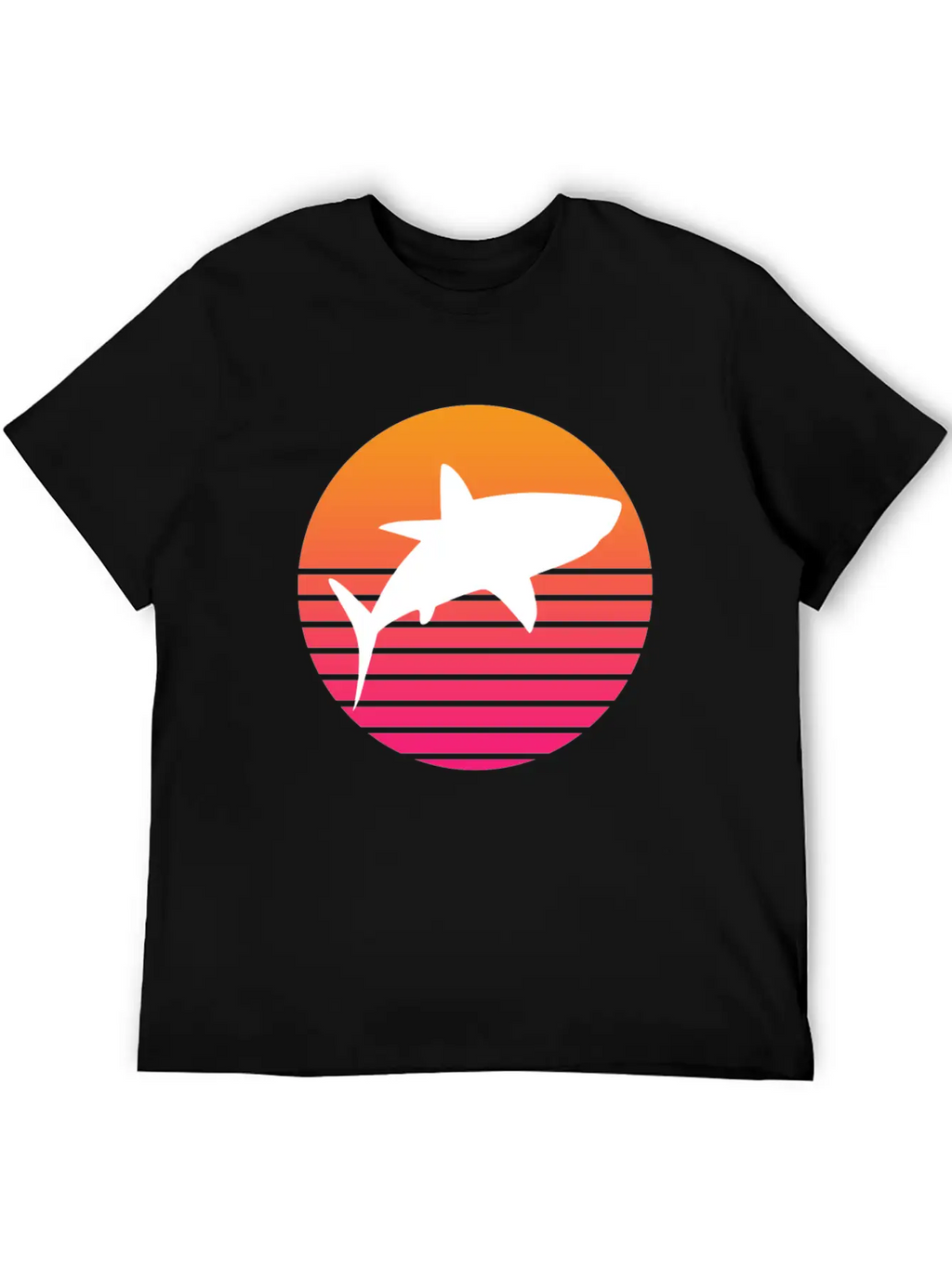 Shark Retro Shark Save The Sharks Unisex Short Sleeve Soft Cotton T-Shirt – Casual Everyday Wear