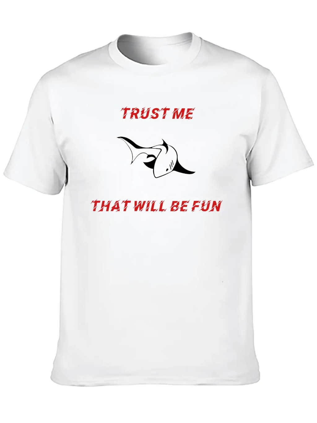 SHARK - TRUST ME Unisex Casual T-Shirt – Clean Design For Daily Comfort