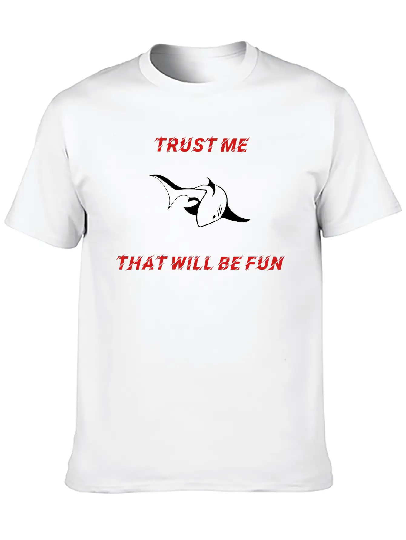 SHARK - TRUST ME Unisex Casual T-Shirt – Clean Design For Daily Comfort