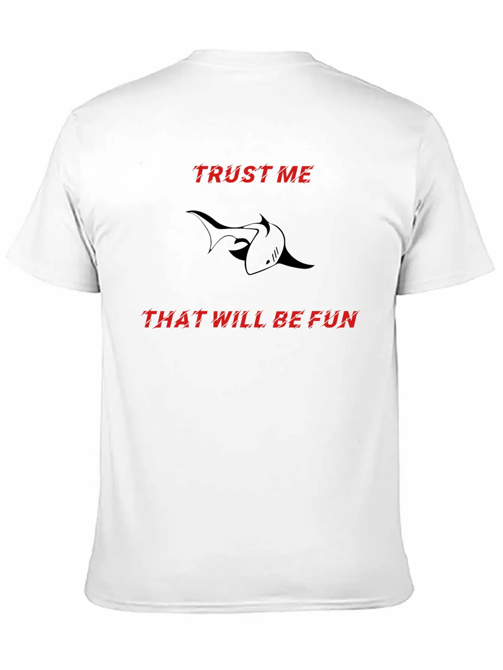 SHARK - TRUST ME Unisex Casual T-Shirt – Clean Design For Daily Comfort