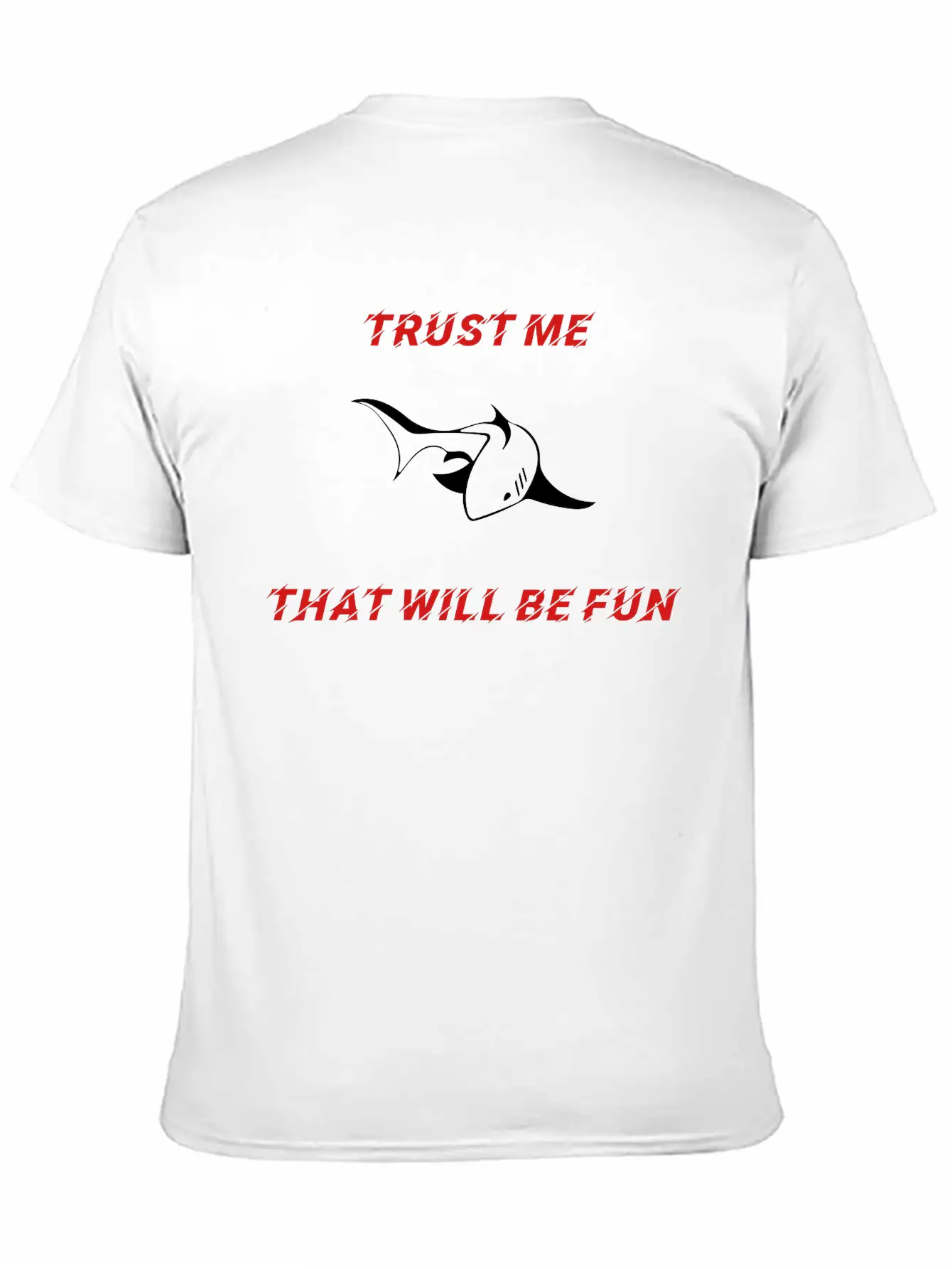 SHARK - TRUST ME Unisex Casual T-Shirt – Clean Design For Daily Comfort