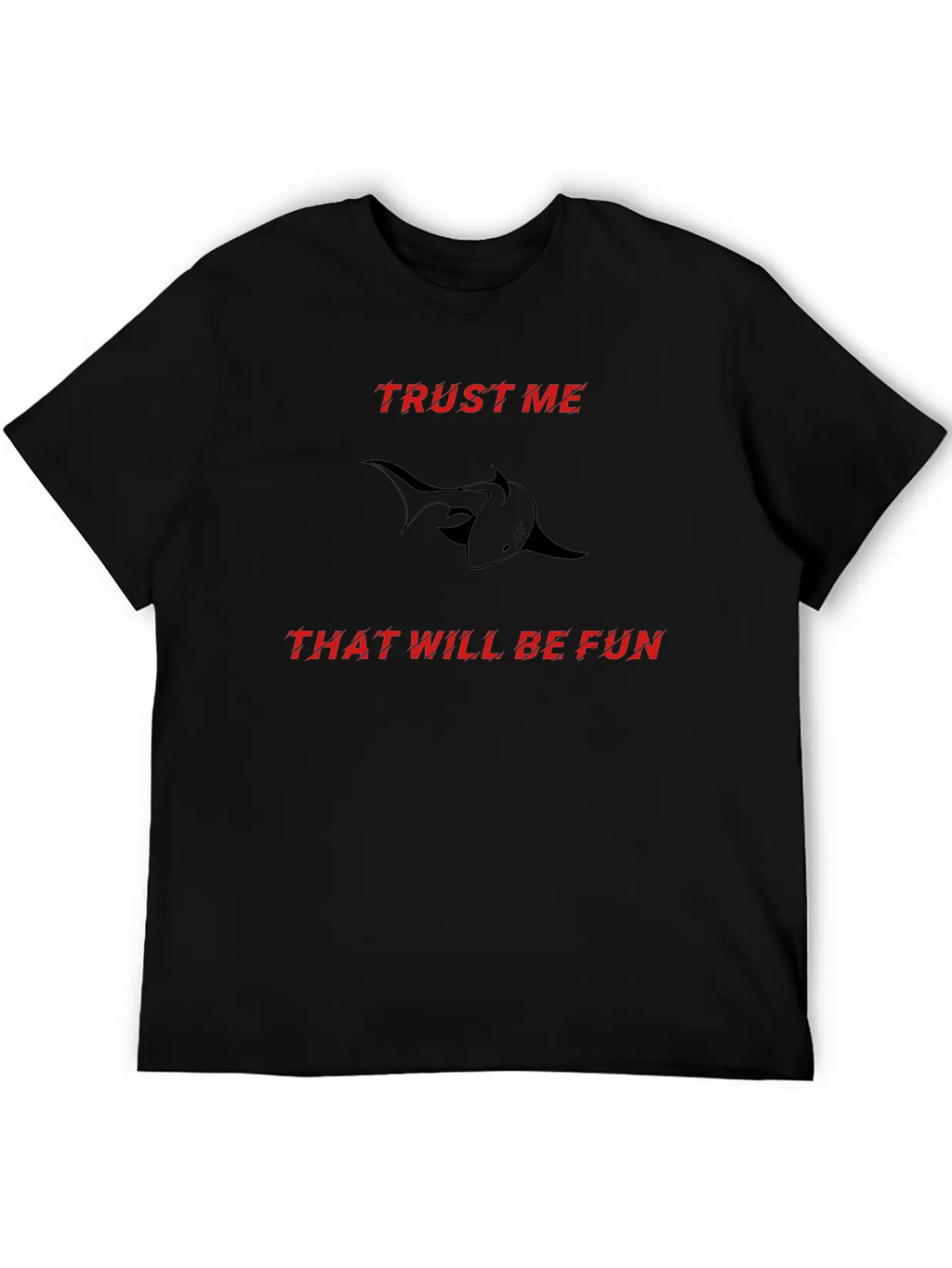 SHARK - TRUST ME Unisex Casual T-Shirt – Clean Design For Daily Comfort