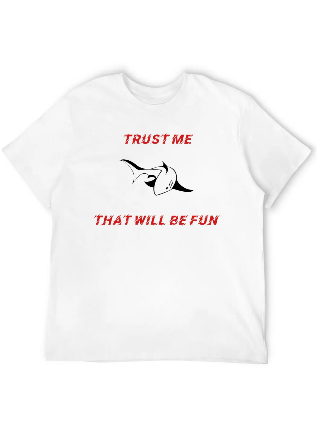 SHARK - TRUST ME Unisex Casual T-Shirt – Clean Design For Daily Comfort