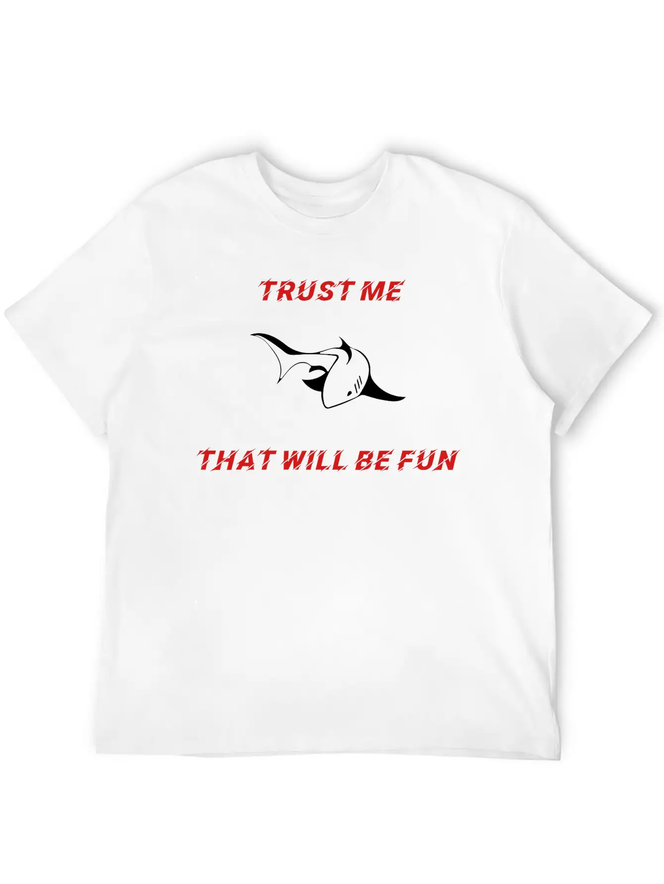 SHARK - TRUST ME Unisex Casual T-Shirt – Clean Design For Daily Comfort