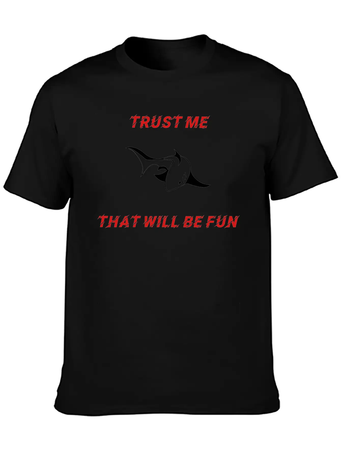 SHARK - TRUST ME Unisex Casual T-Shirt – Clean Design For Daily Comfort