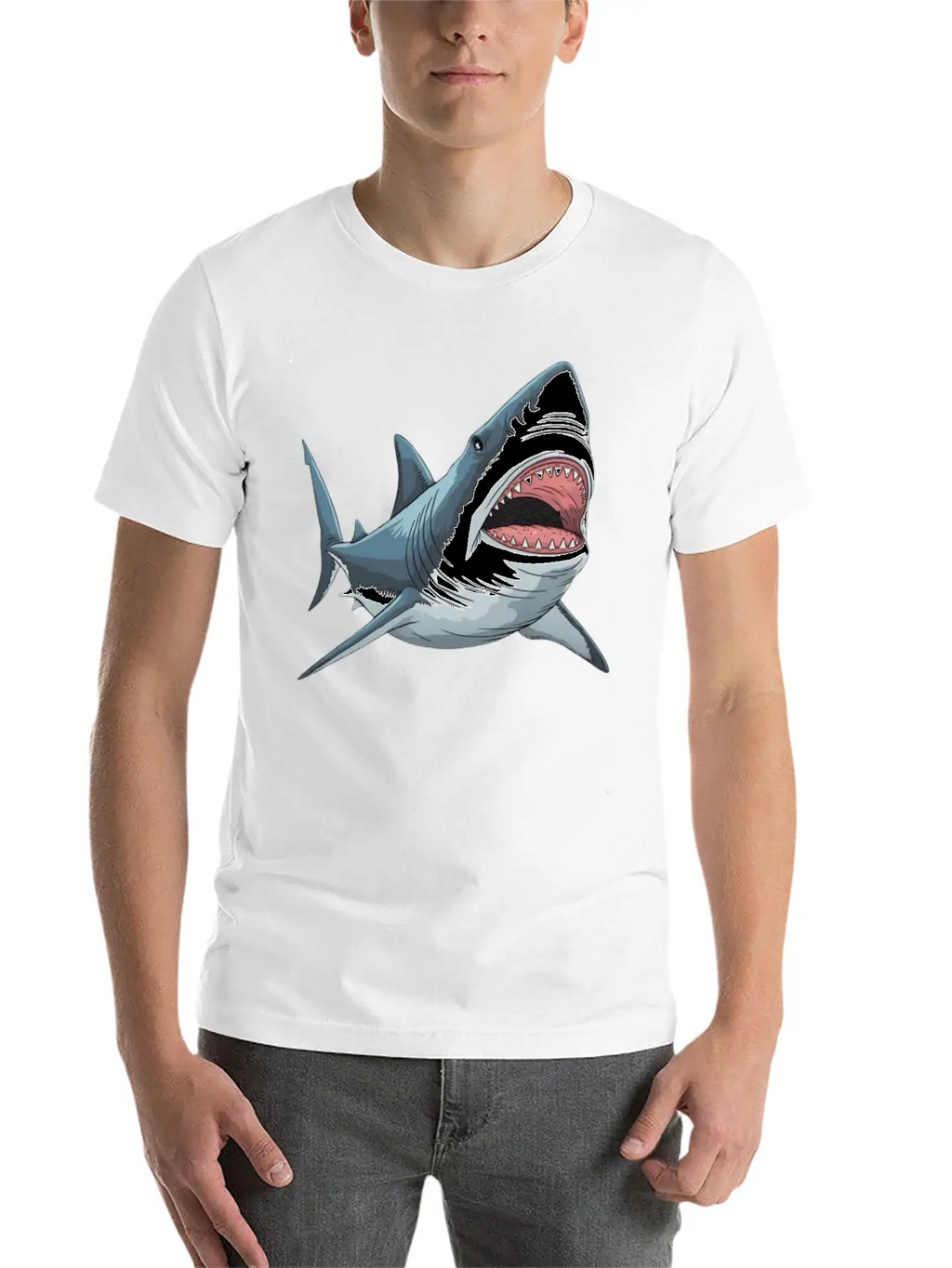 Shark Unisex Casual T-Shirt – Clean Design For Daily Comfort