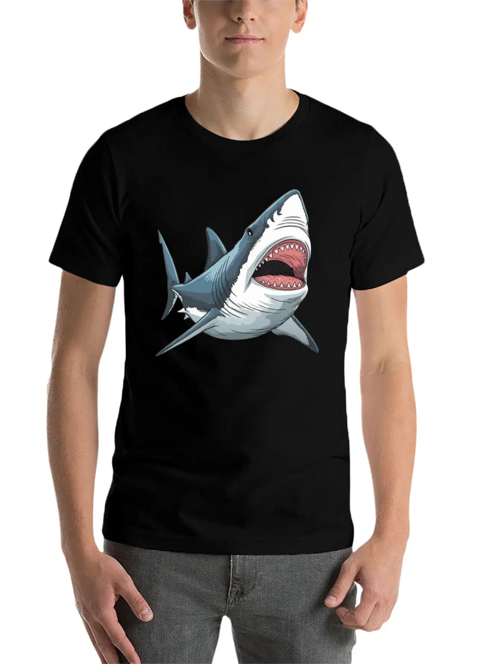 Shark Unisex Casual T-Shirt – Clean Design For Daily Comfort