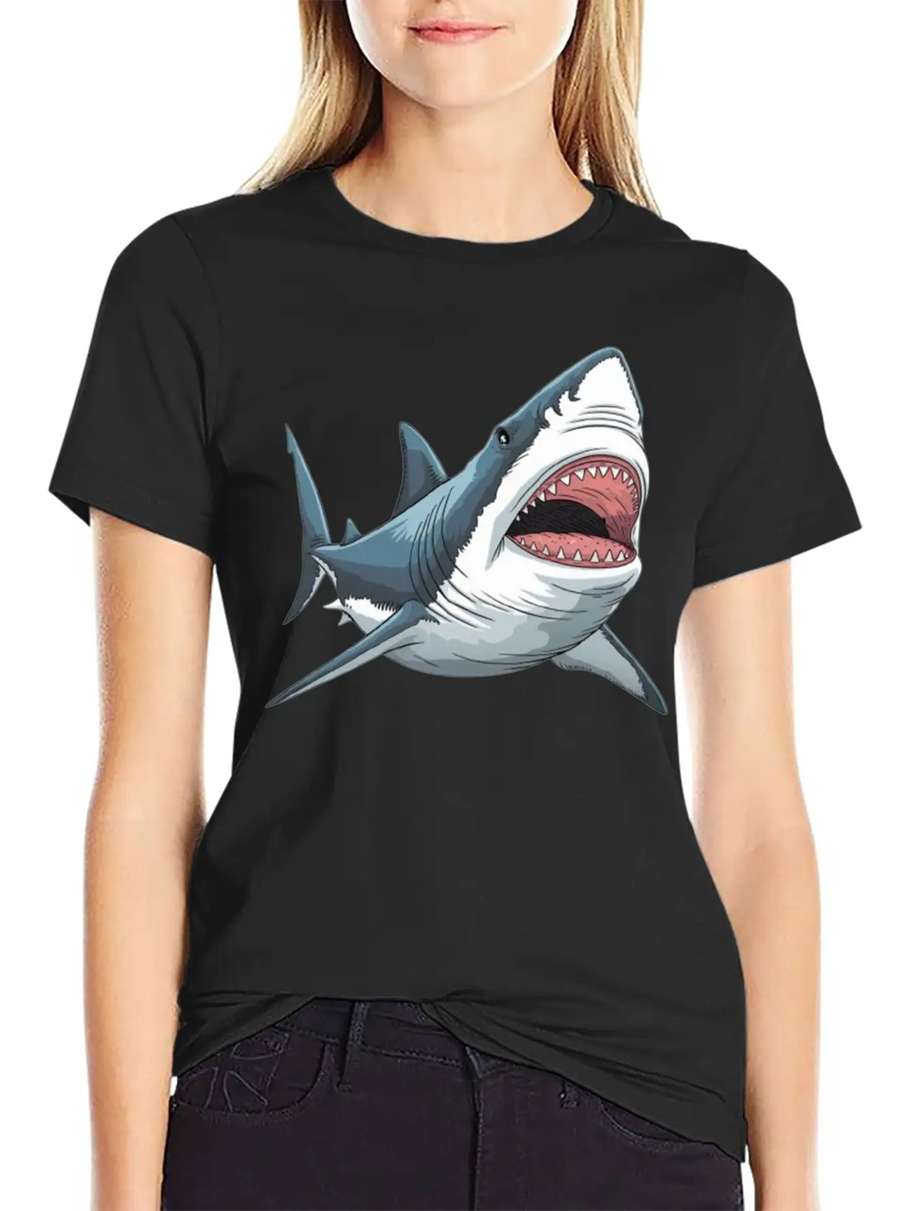 Shark Unisex Casual T-Shirt – Clean Design For Daily Comfort