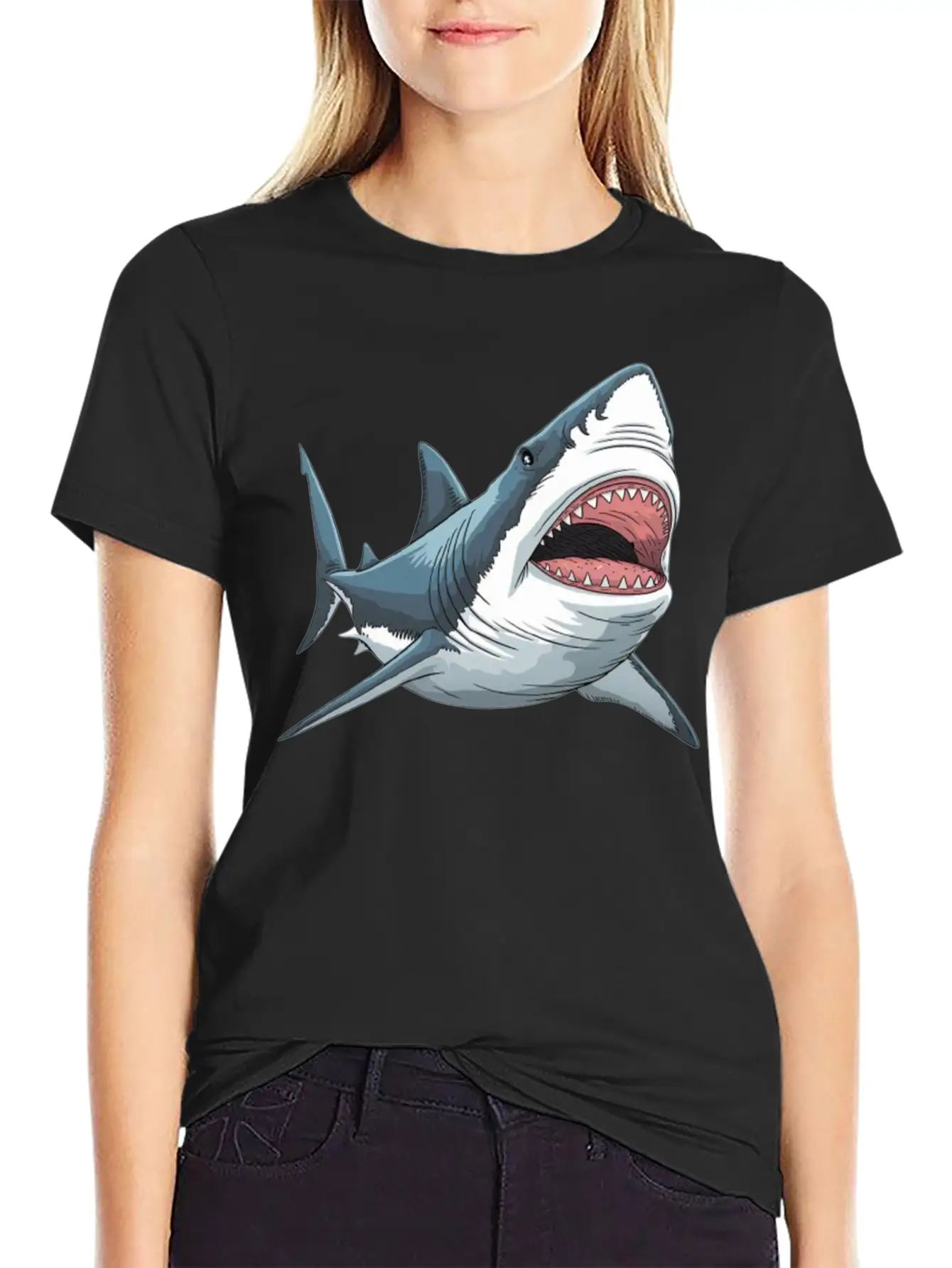 Shark Unisex Casual T-Shirt – Clean Design For Daily Comfort