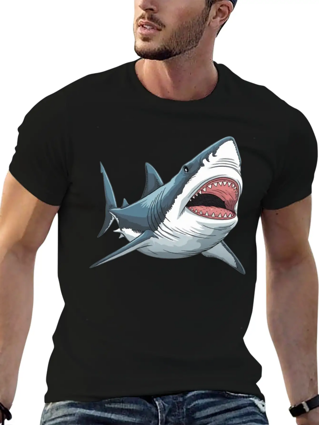 Shark Unisex Casual T-Shirt – Clean Design For Daily Comfort