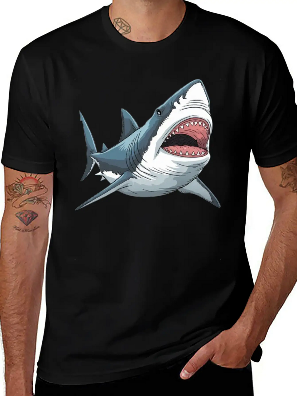 Shark Unisex Casual T-Shirt – Clean Design For Daily Comfort