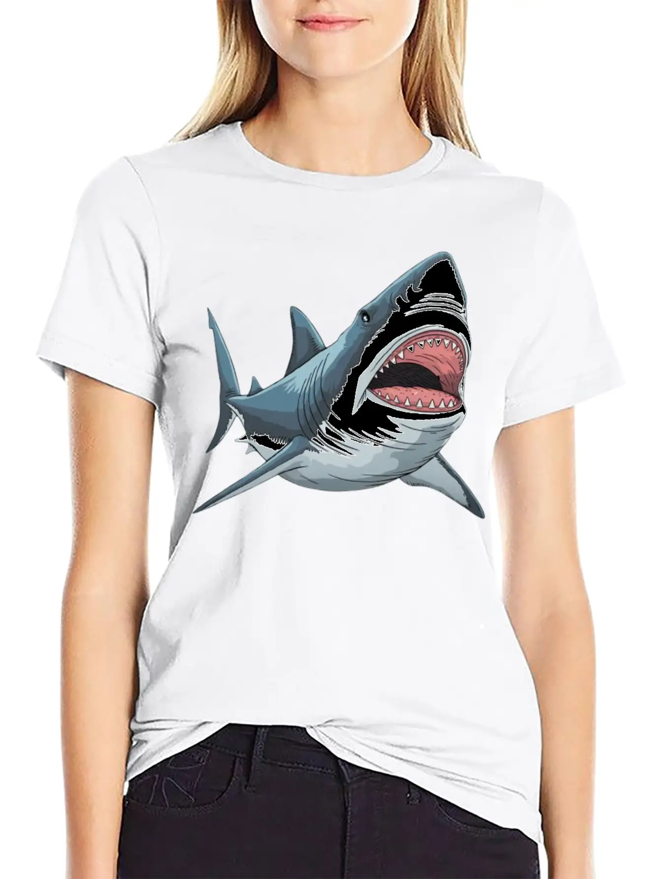 Shark Unisex Casual T-Shirt – Clean Design For Daily Comfort
