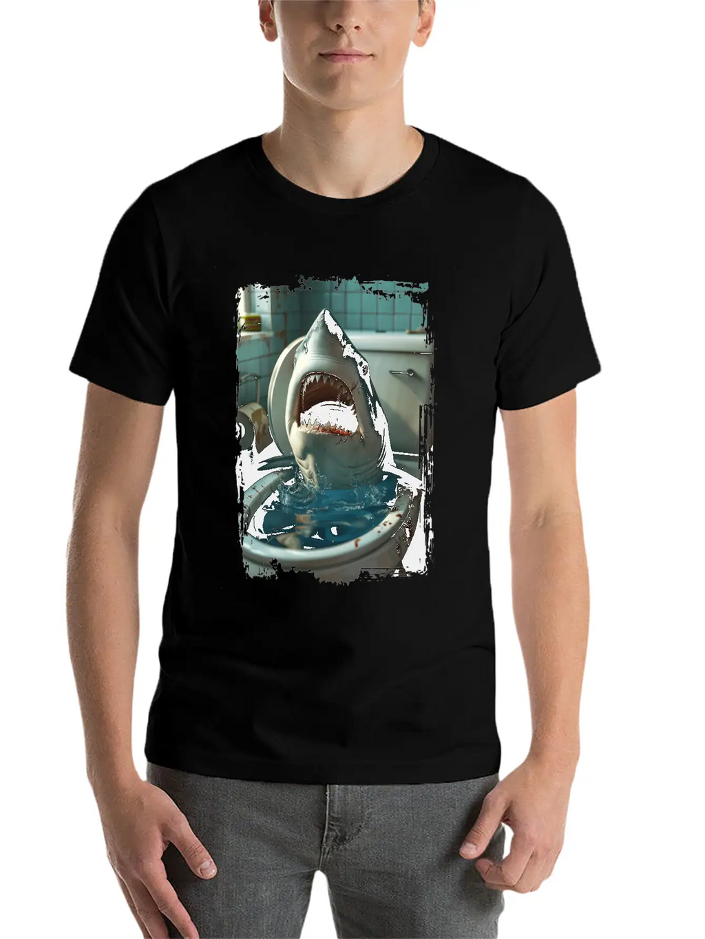 Shark Unisex Short Sleeve Soft Cotton T-Shirt – Casual Everyday Wear