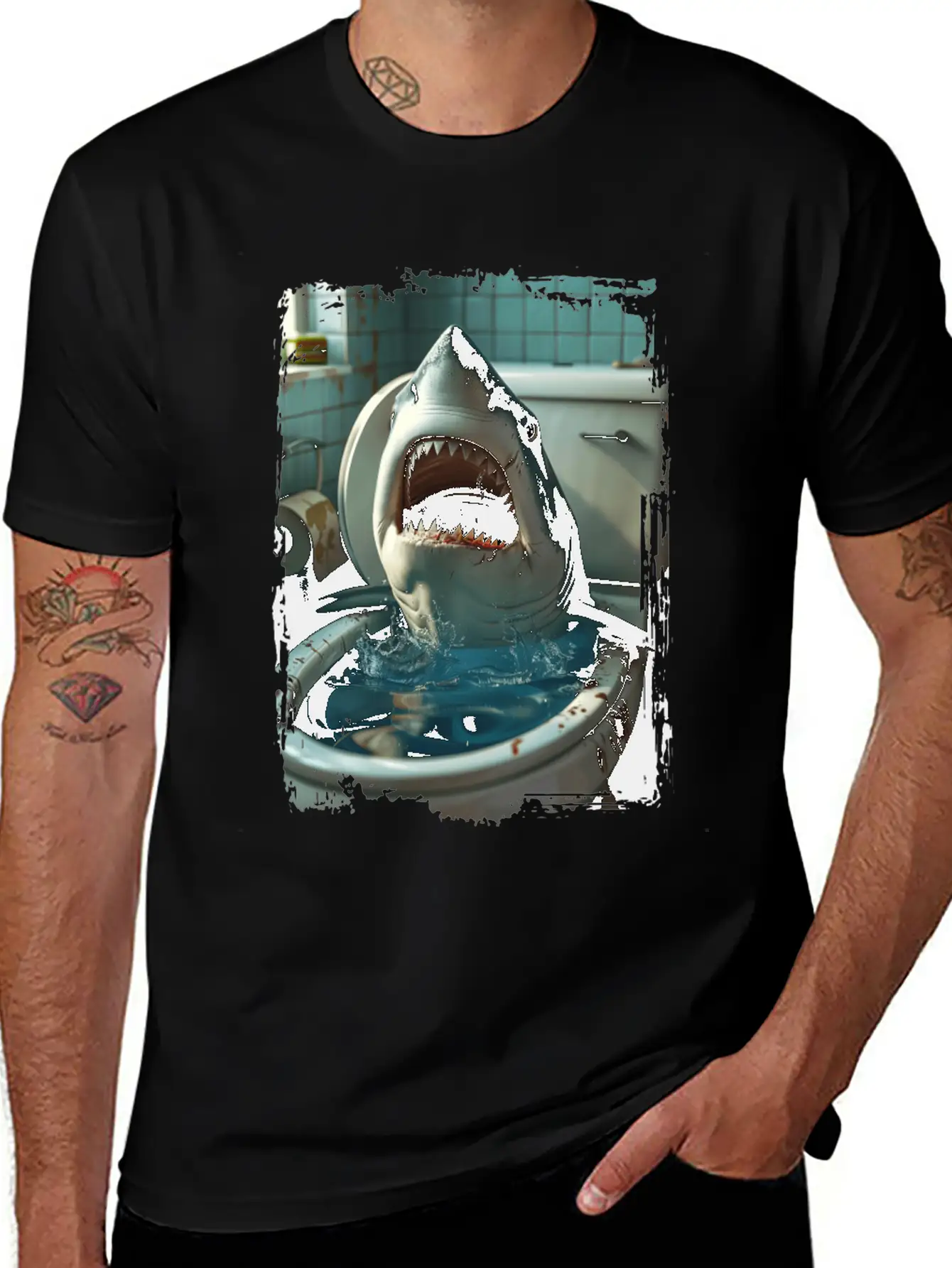 Shark Unisex Short Sleeve Soft Cotton T-Shirt – Casual Everyday Wear