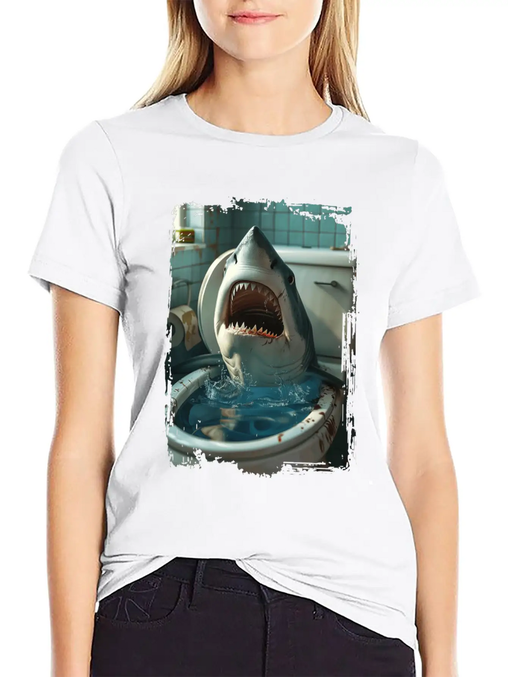 Shark Unisex Short Sleeve Soft Cotton T-Shirt – Casual Everyday Wear
