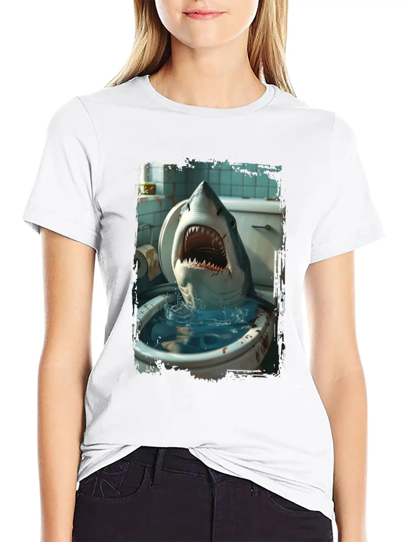 Shark Unisex Short Sleeve Soft Cotton T-Shirt – Casual Everyday Wear