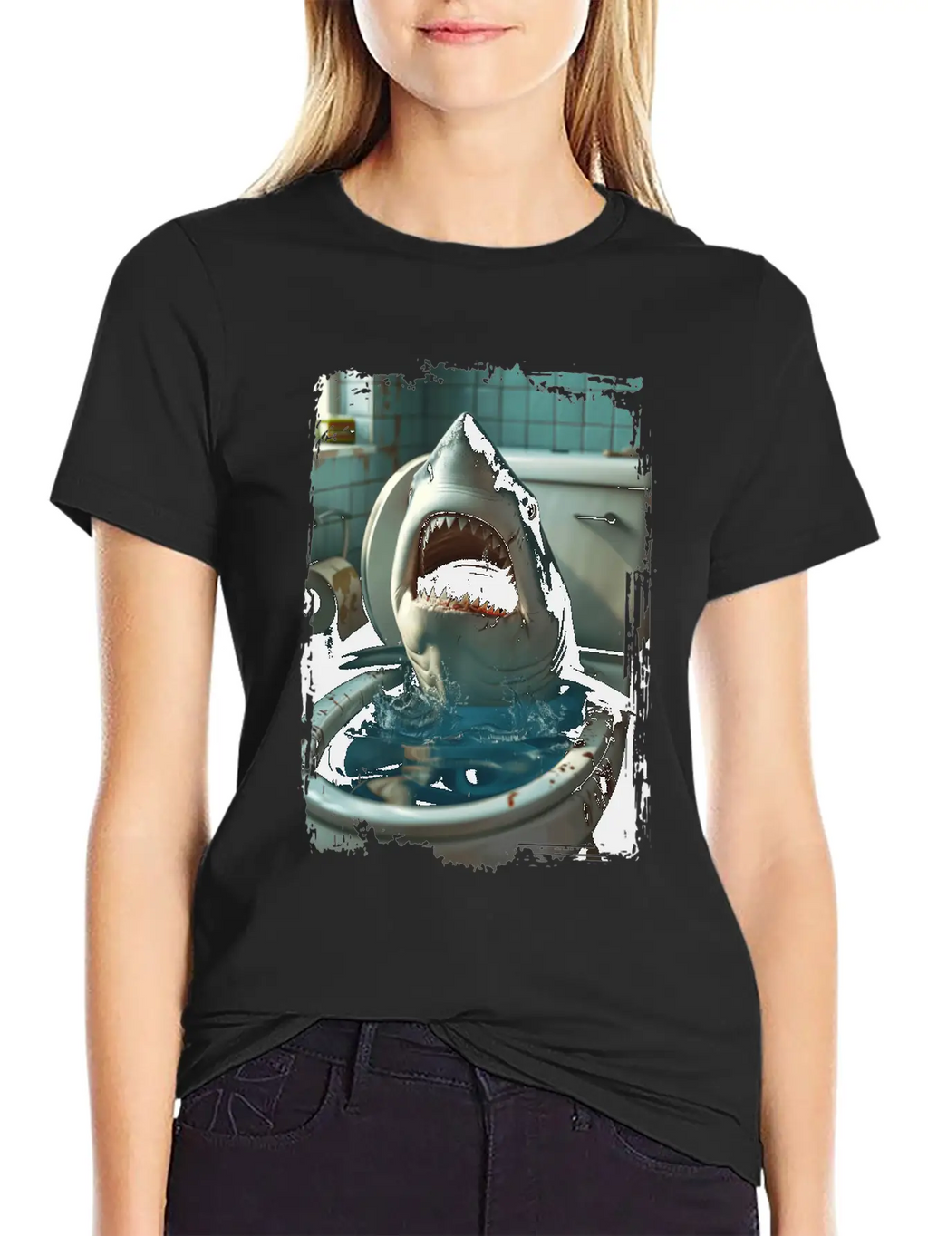 Shark Unisex Short Sleeve Soft Cotton T-Shirt – Casual Everyday Wear