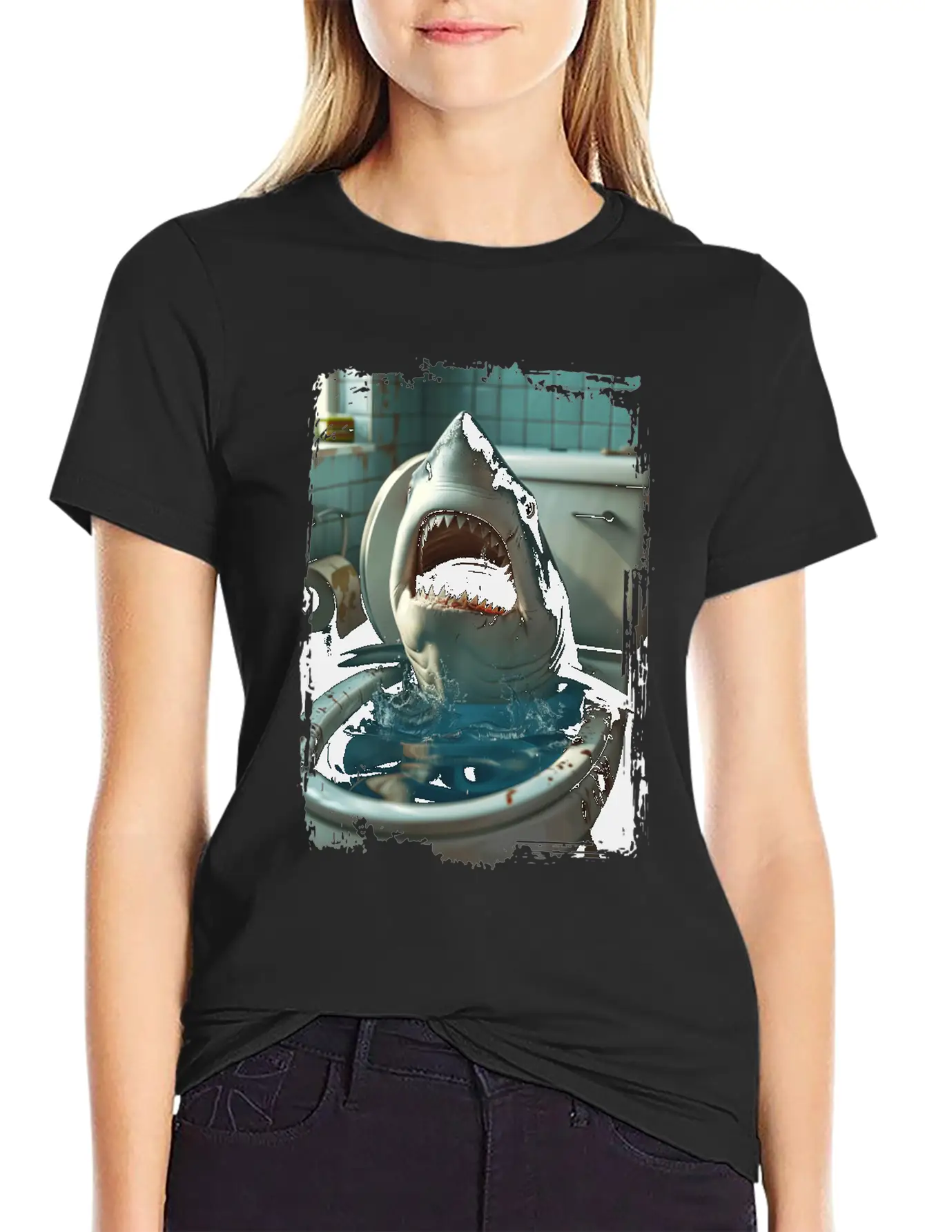 Shark Unisex Short Sleeve Soft Cotton T-Shirt – Casual Everyday Wear