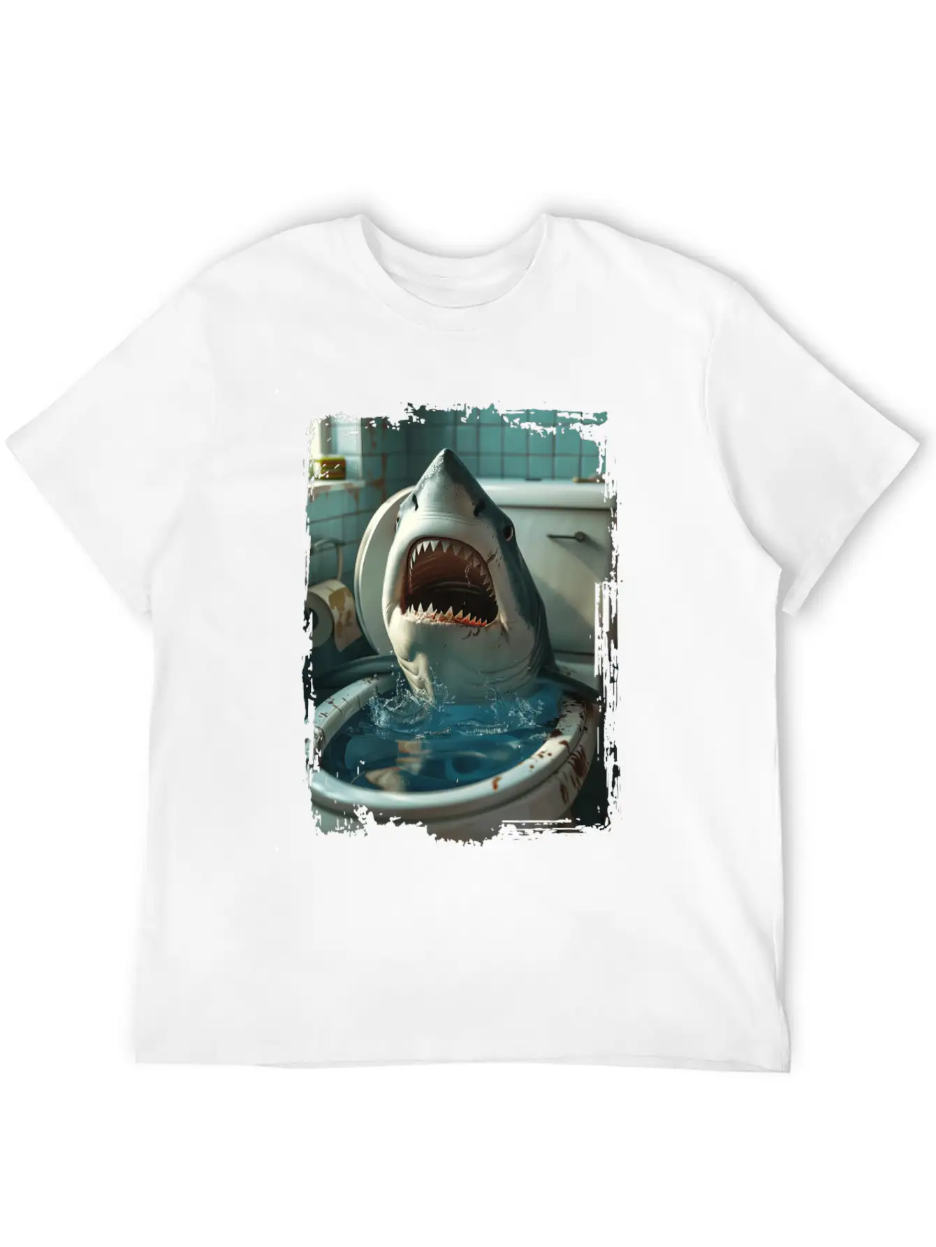 Shark Unisex Short Sleeve Soft Cotton T-Shirt – Casual Everyday Wear