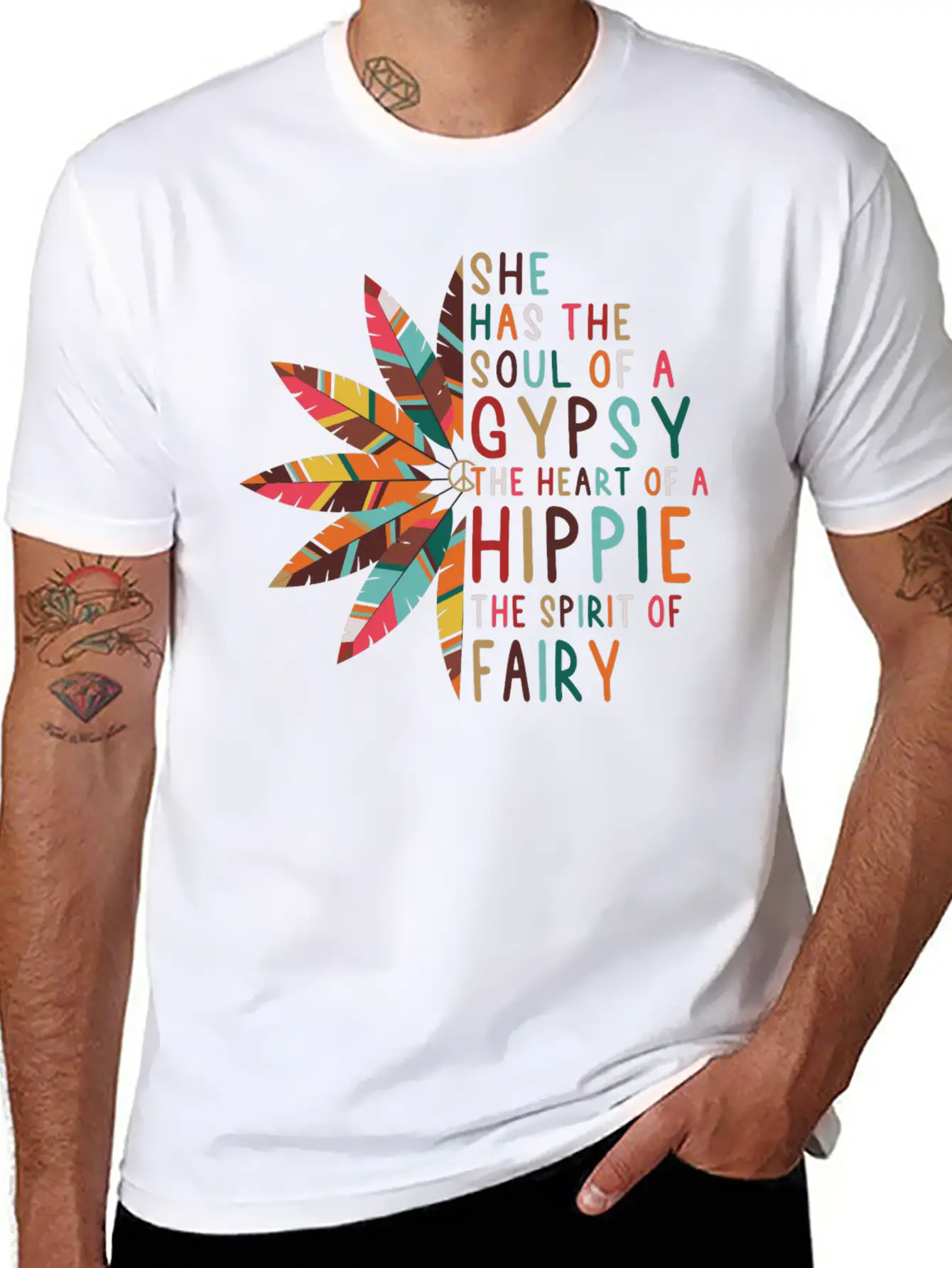She Has Soul Of Gypsy Heart Of Hippie Unisex Casual T-Shirt – Clean Design For Daily Comfort