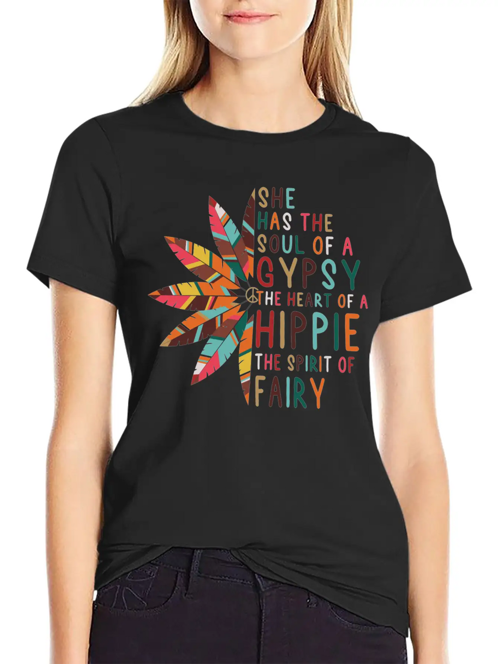 She Has Soul Of Gypsy Heart Of Hippie Unisex Casual T-Shirt – Clean Design For Daily Comfort