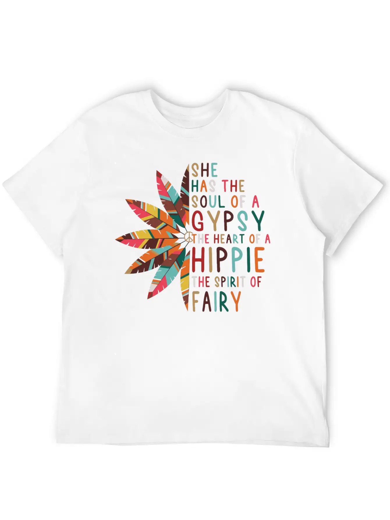 She Has Soul Of Gypsy Heart Of Hippie Unisex Casual T-Shirt – Clean Design For Daily Comfort